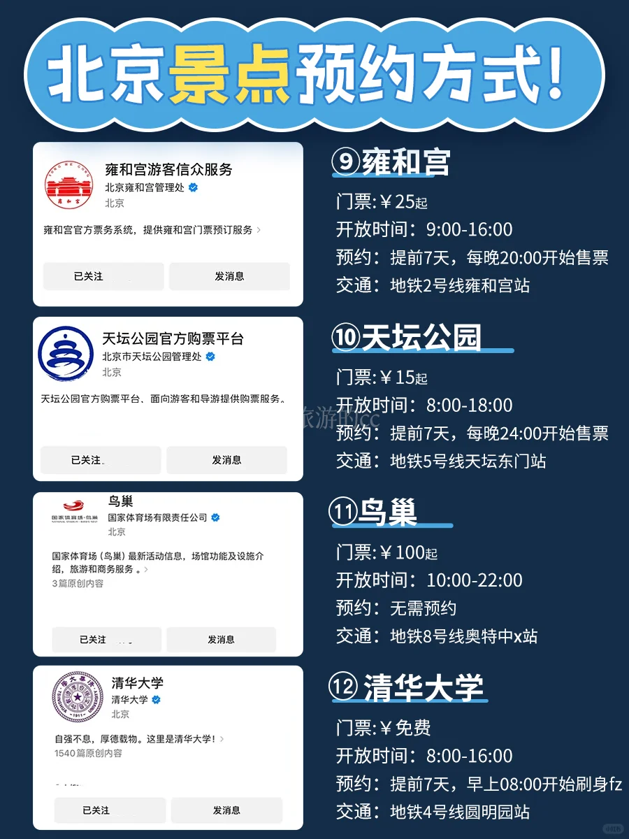懒人必备丨北京景点预约时间表全攻略都在这