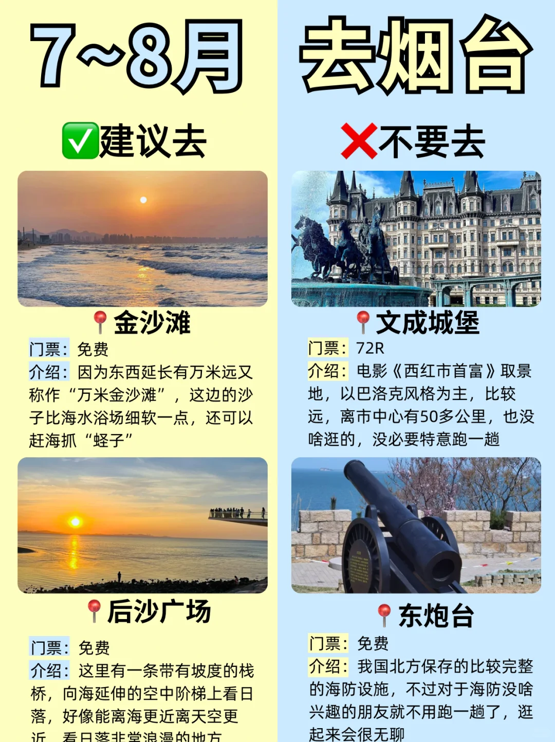 终于有人把烟台景点说明白了❗️附超全攻略✅