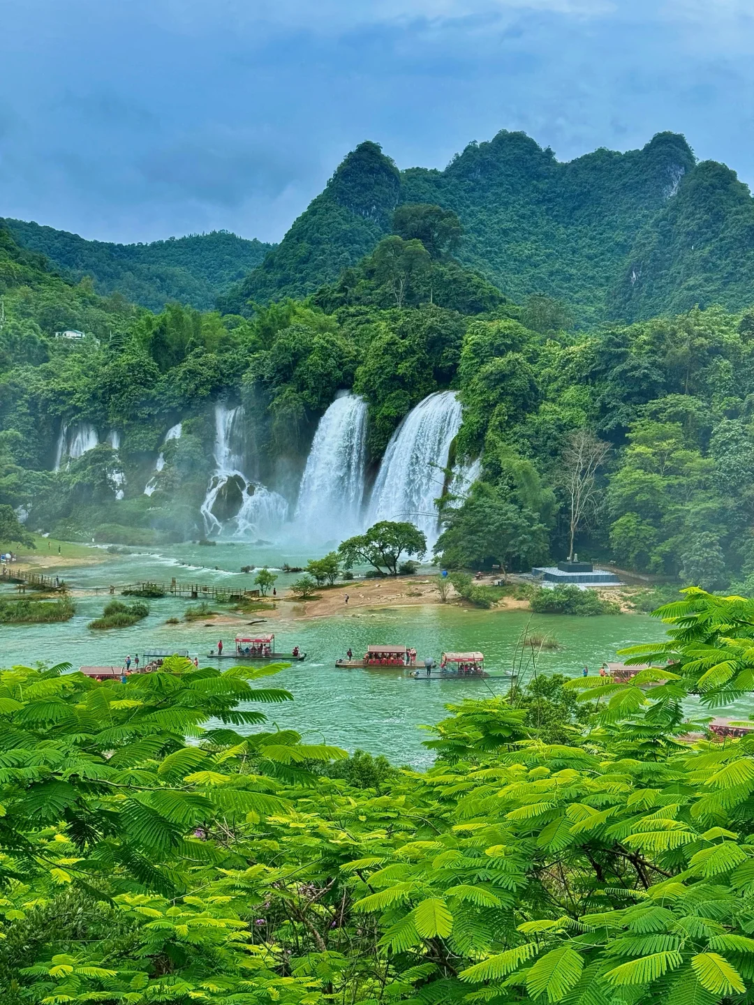如果广西避暑有段位🍃德天跨国瀑布定是王者