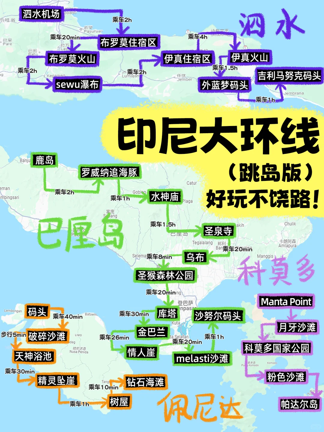 首次出国‼️就冲印尼大环线(吃住行攻略)