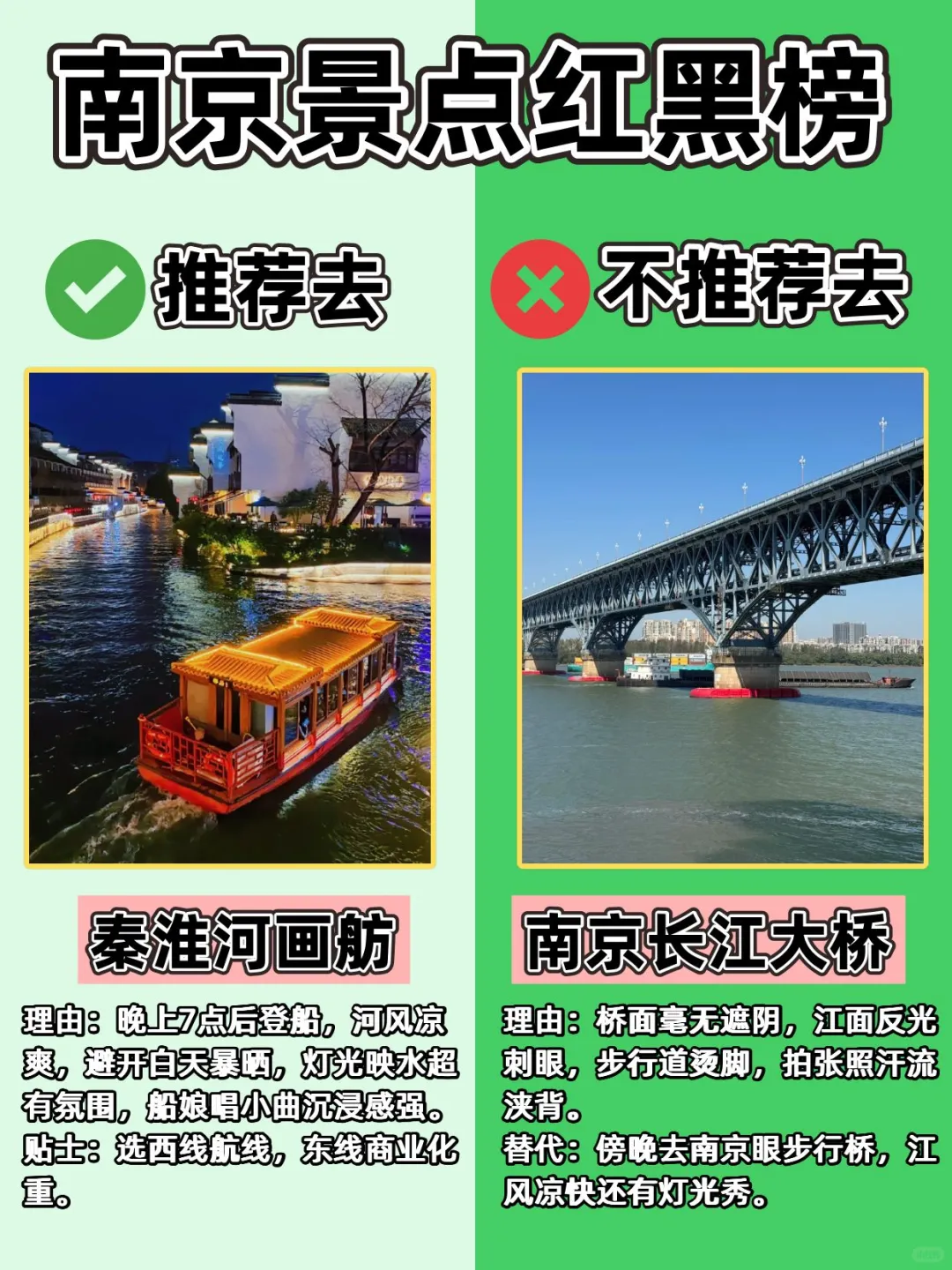 不怕得罪人！南京旅游红黑榜！