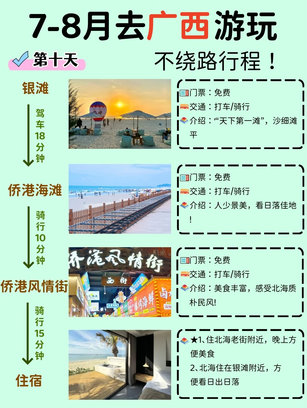 7-8月暑假去广西旅游，千万别把顺序搞反了