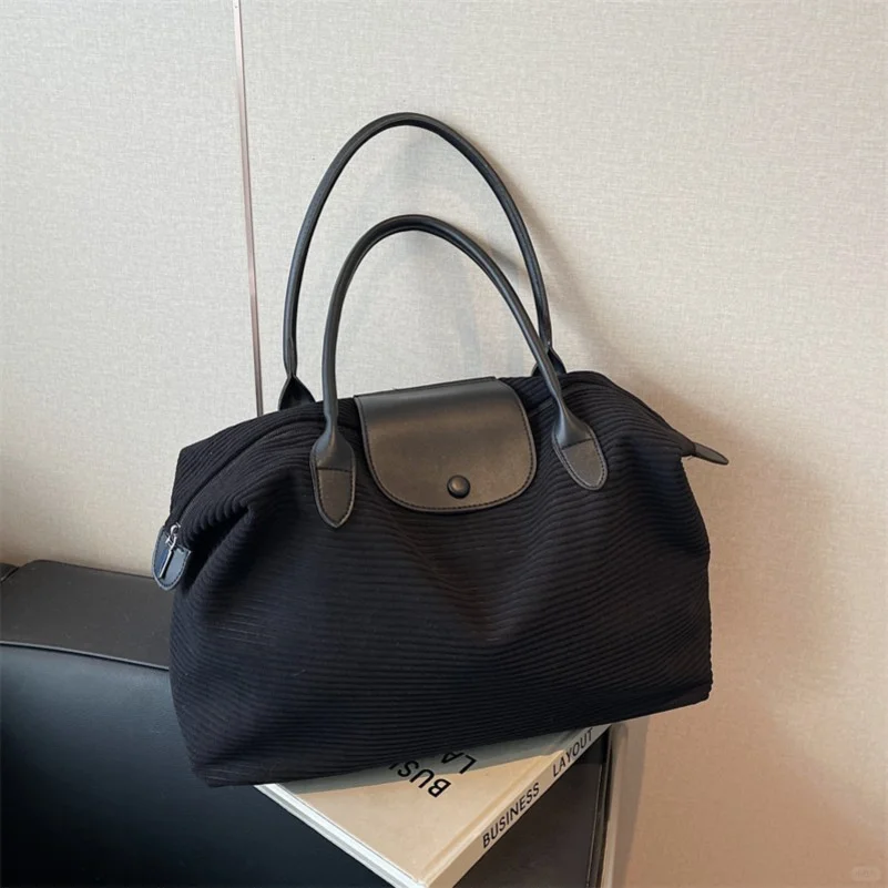 大容量通勤旅游行李包女2024秋百搭潮流