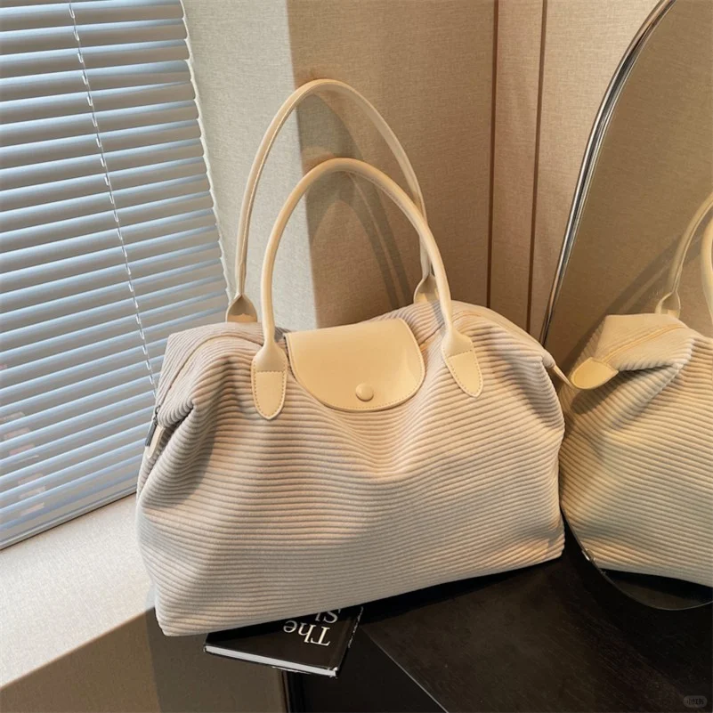 大容量通勤旅游行李包女2024秋百搭潮流