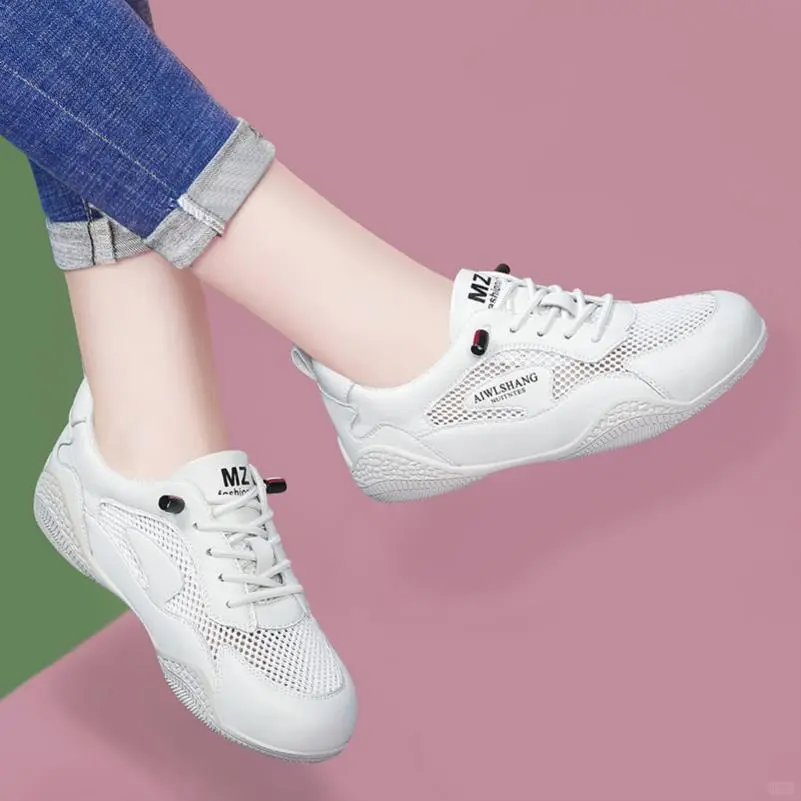 真皮小白鞋女2025新款夏季薄款网面透气