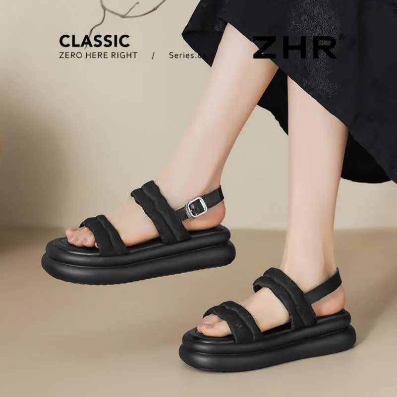 厚底凉鞋女2025新款夏季绝美国风外穿凉