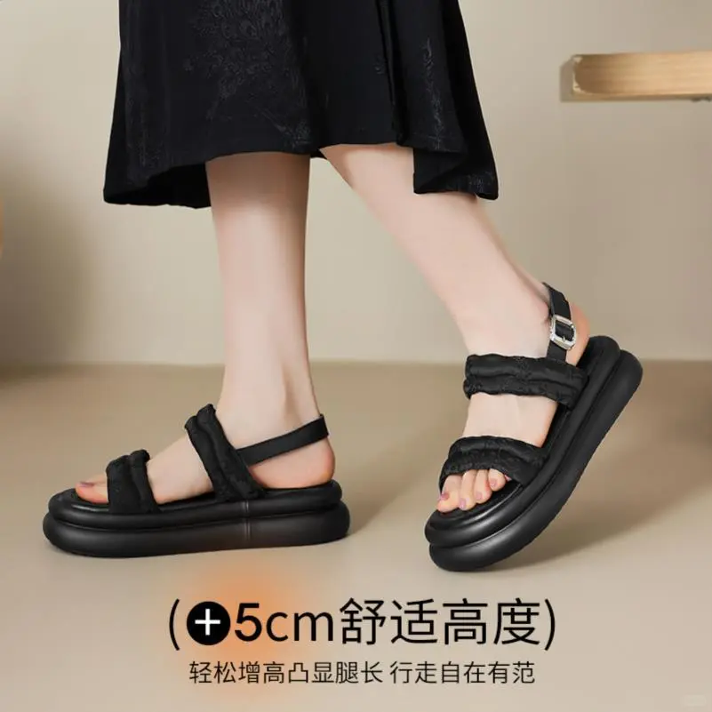 厚底凉鞋女2025新款夏季绝美国风外穿凉