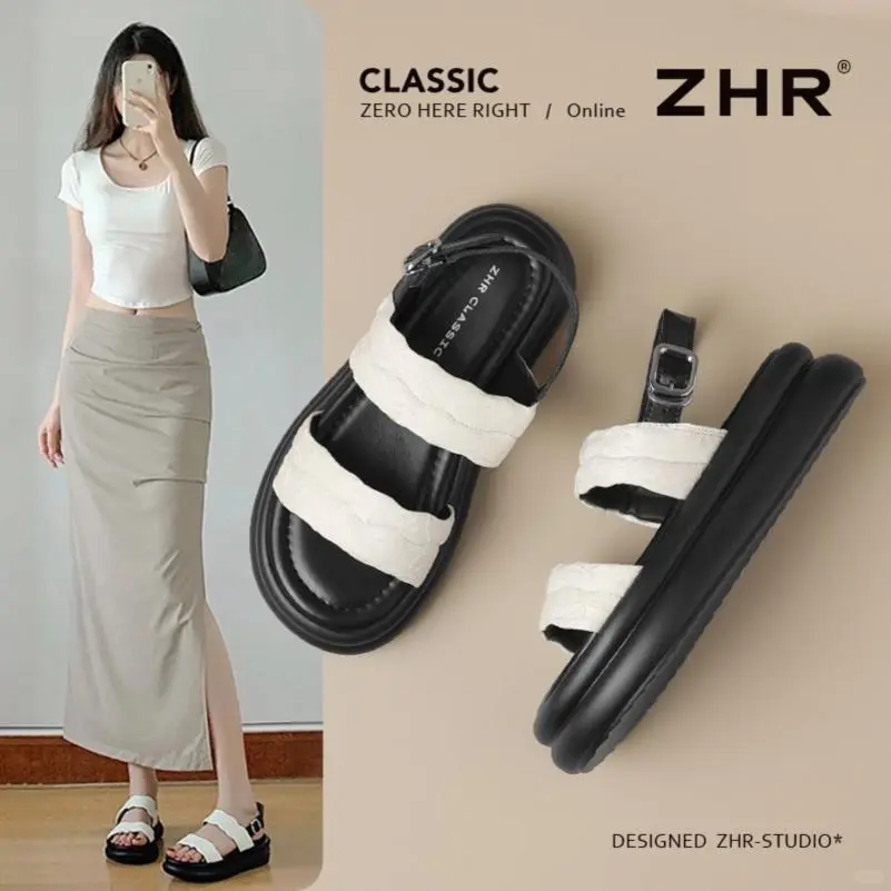 厚底凉鞋女2025新款夏季绝美国风外穿凉