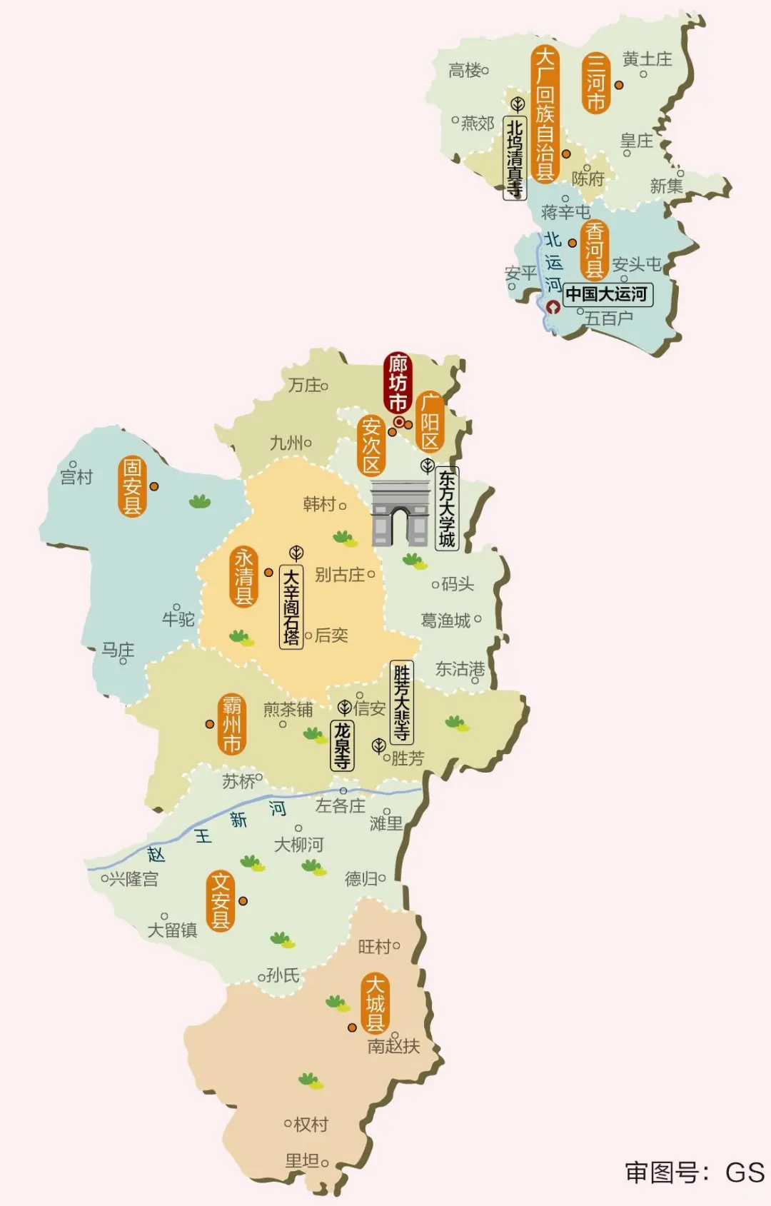 这么近那么美，周末到河北～河北旅游地图来了