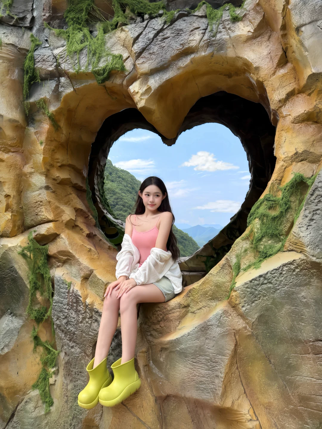 为了这个爱心洞特意去了一趟洛阳…美晕了…🥹