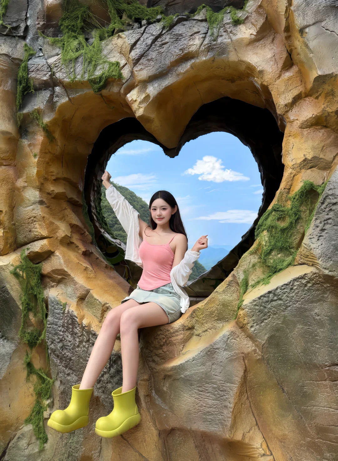 为了这个爱心洞特意去了一趟洛阳…美晕了…🥹