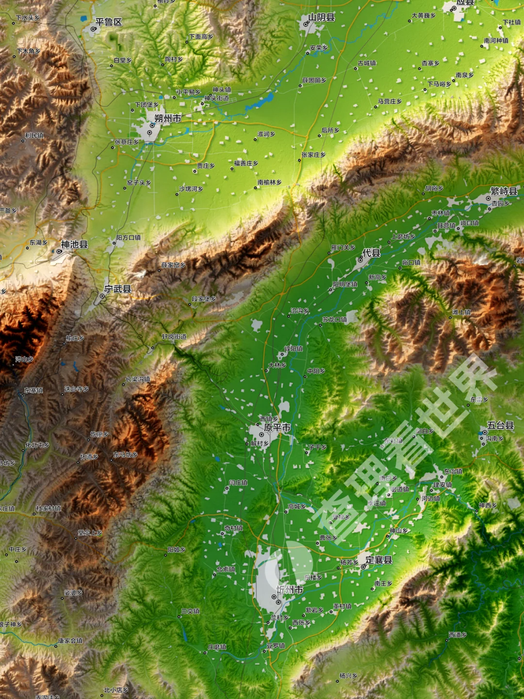 从这张地图开始了解山西