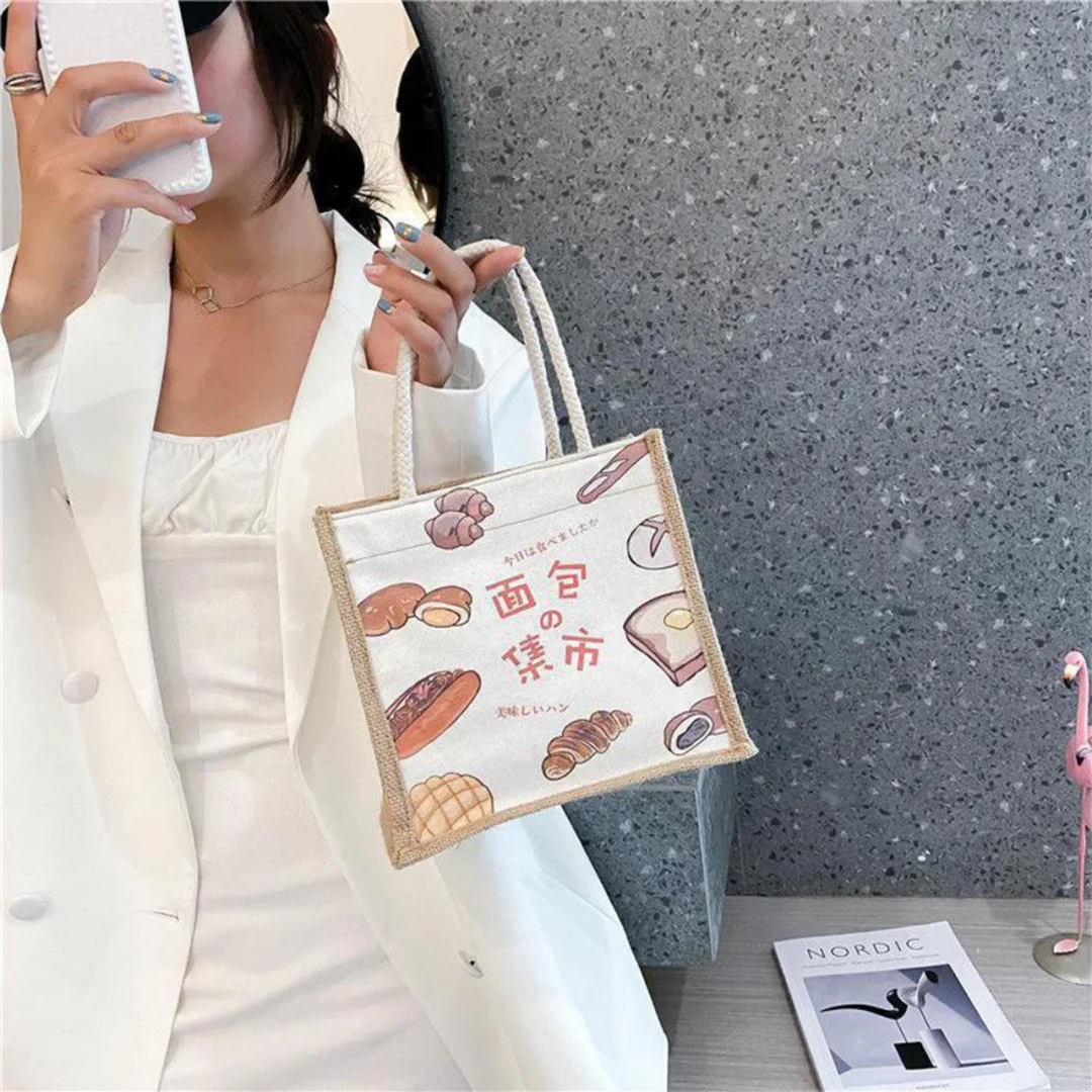 2025新款大容量帆布包日系时尚手提购物