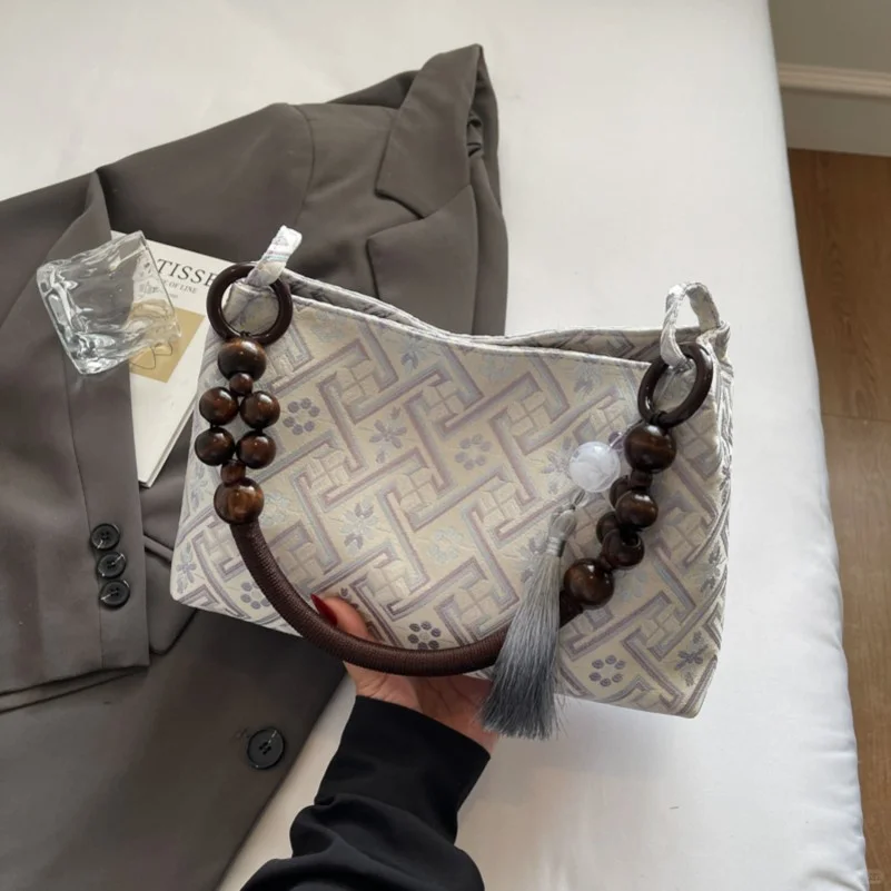 新中式国风壮锦包包女包2025新款轻奢小