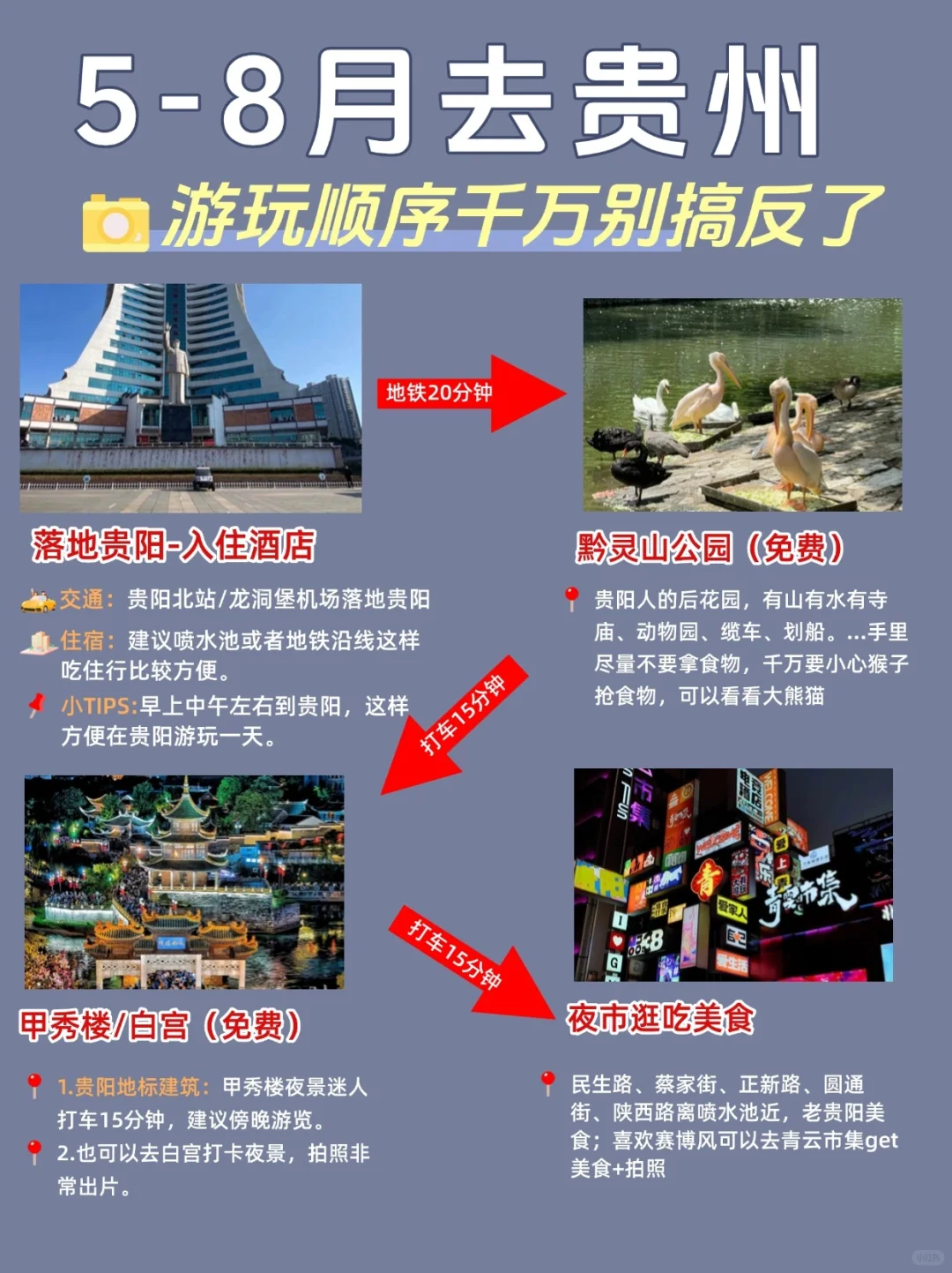 五天四夜贵阳避暑游玩攻略，别搞反啦❗