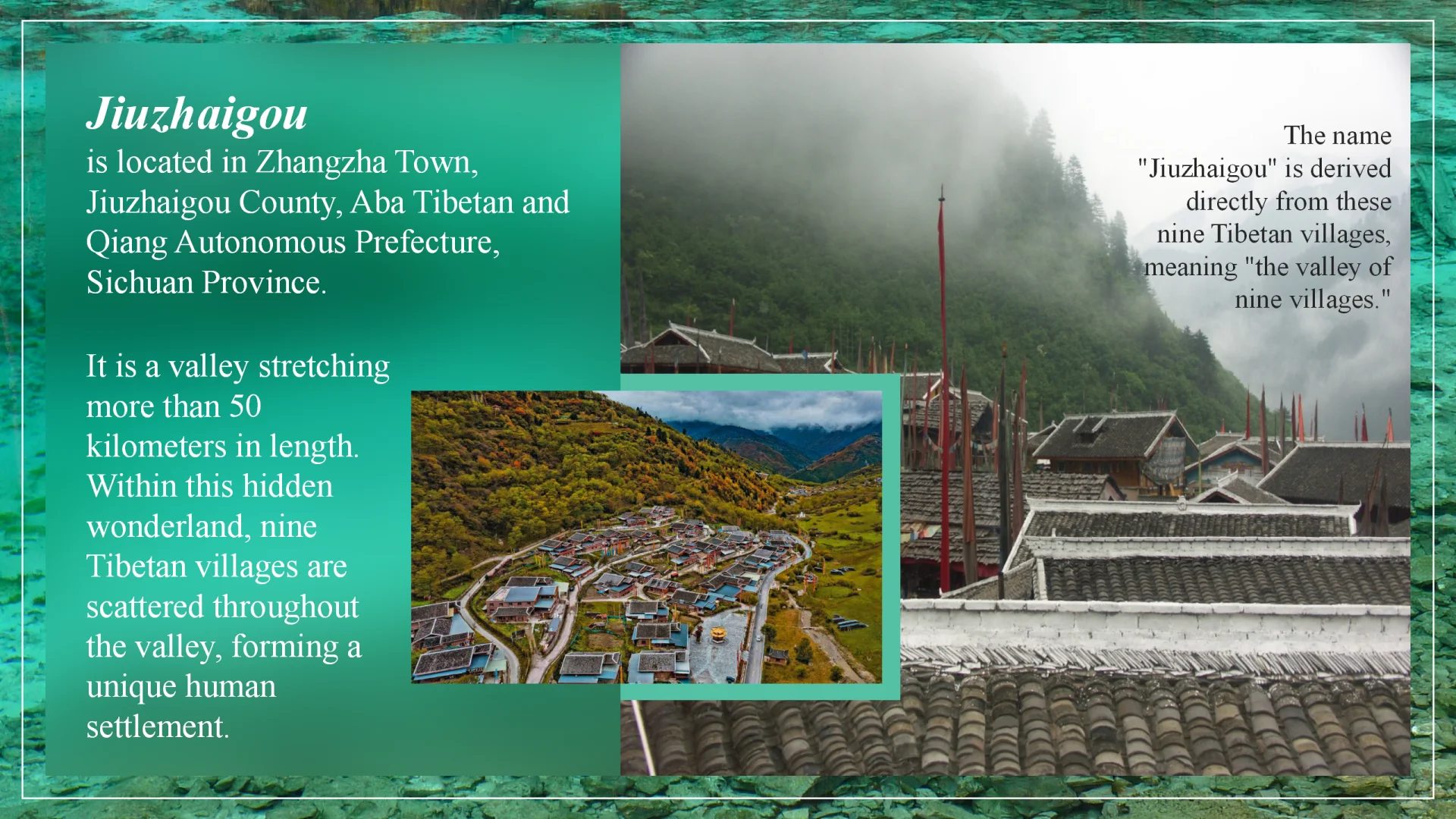 中英文ppt·九寨沟(国内景点)
