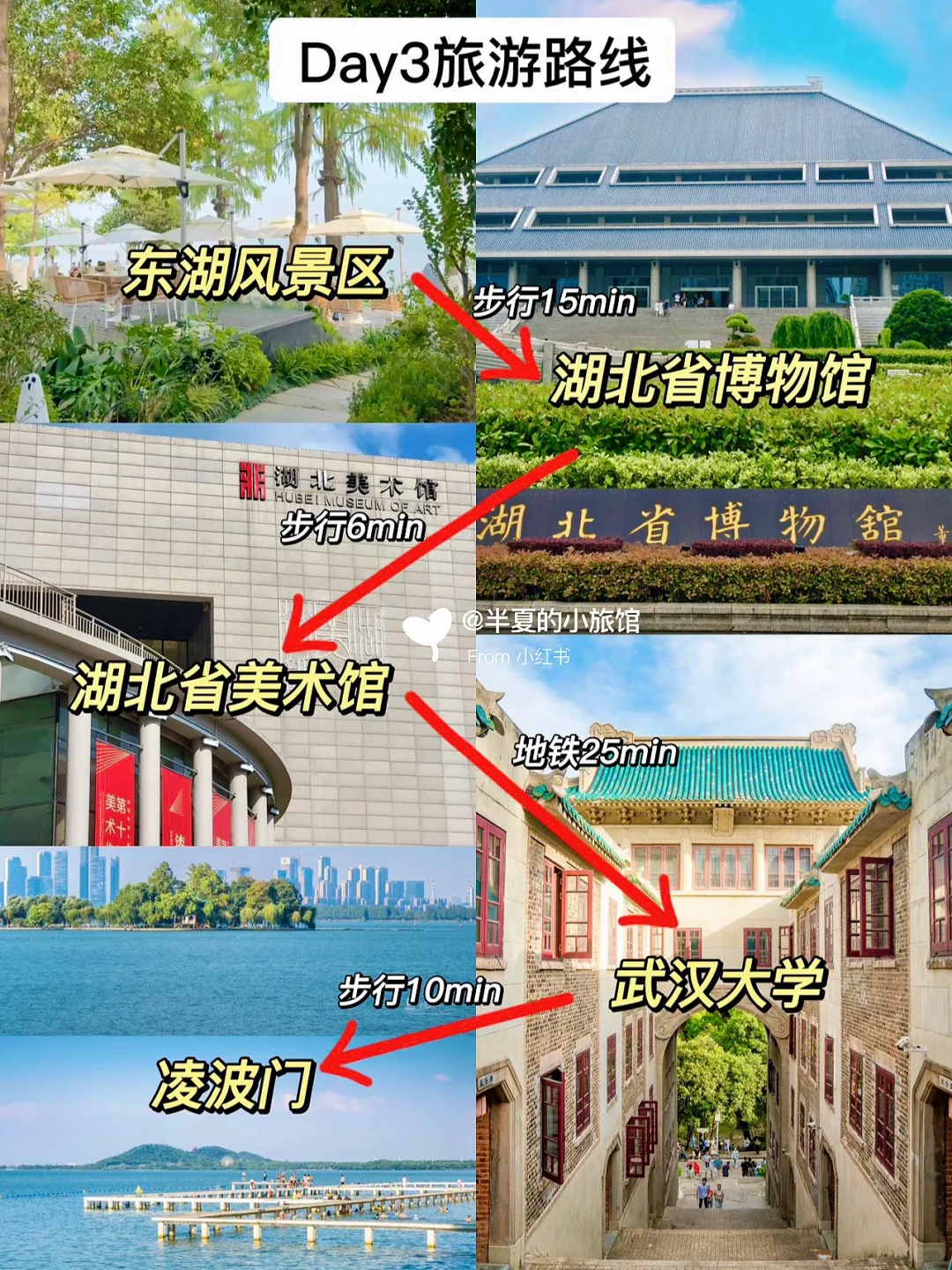 📍武汉3天2晚旅游攻略|16个景点+美食小吃