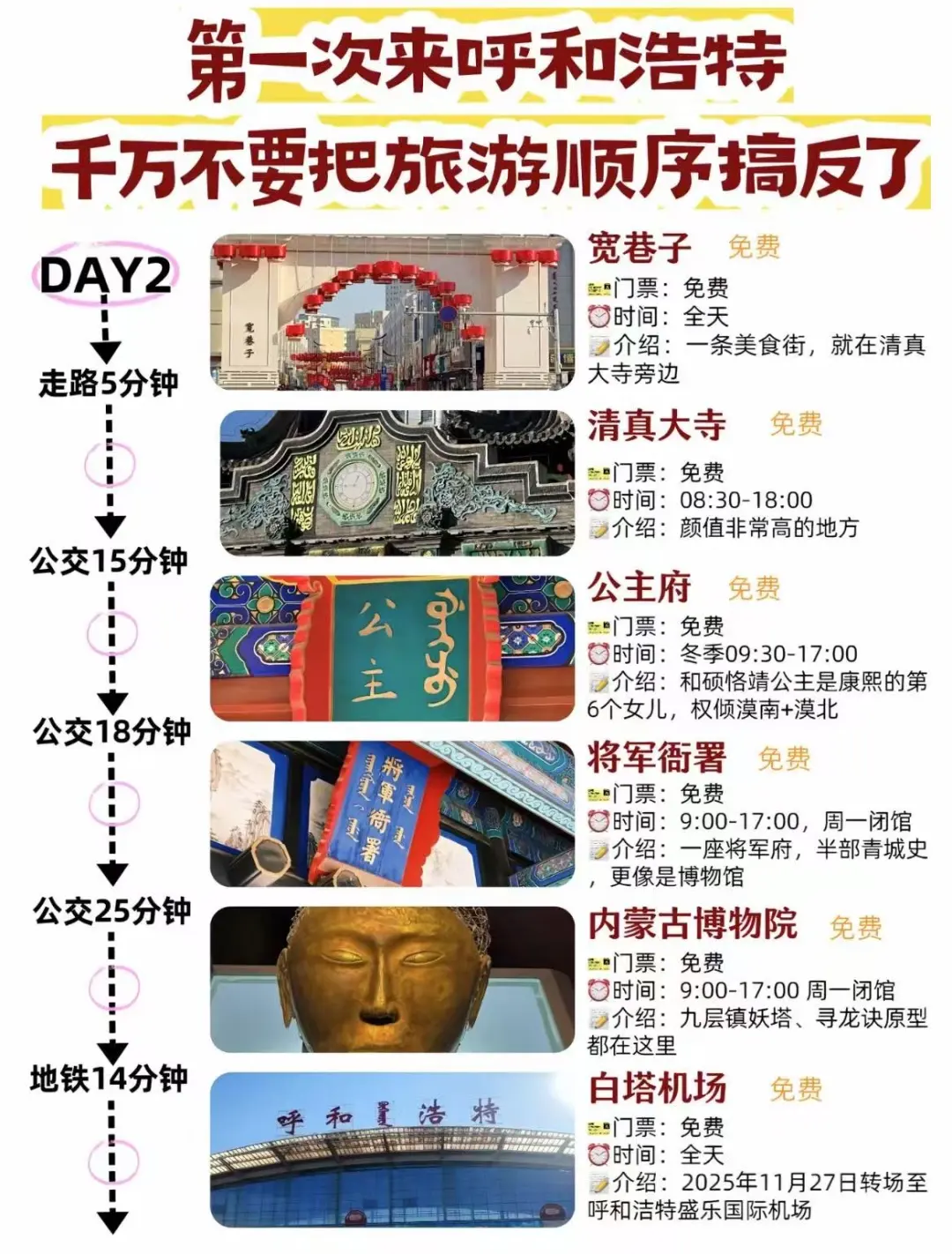 终于弄明白呼和浩特怎么玩不绕路‼️