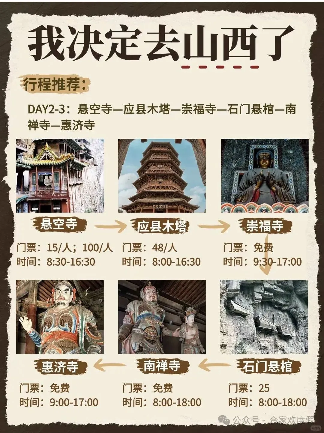 我决定要去山西