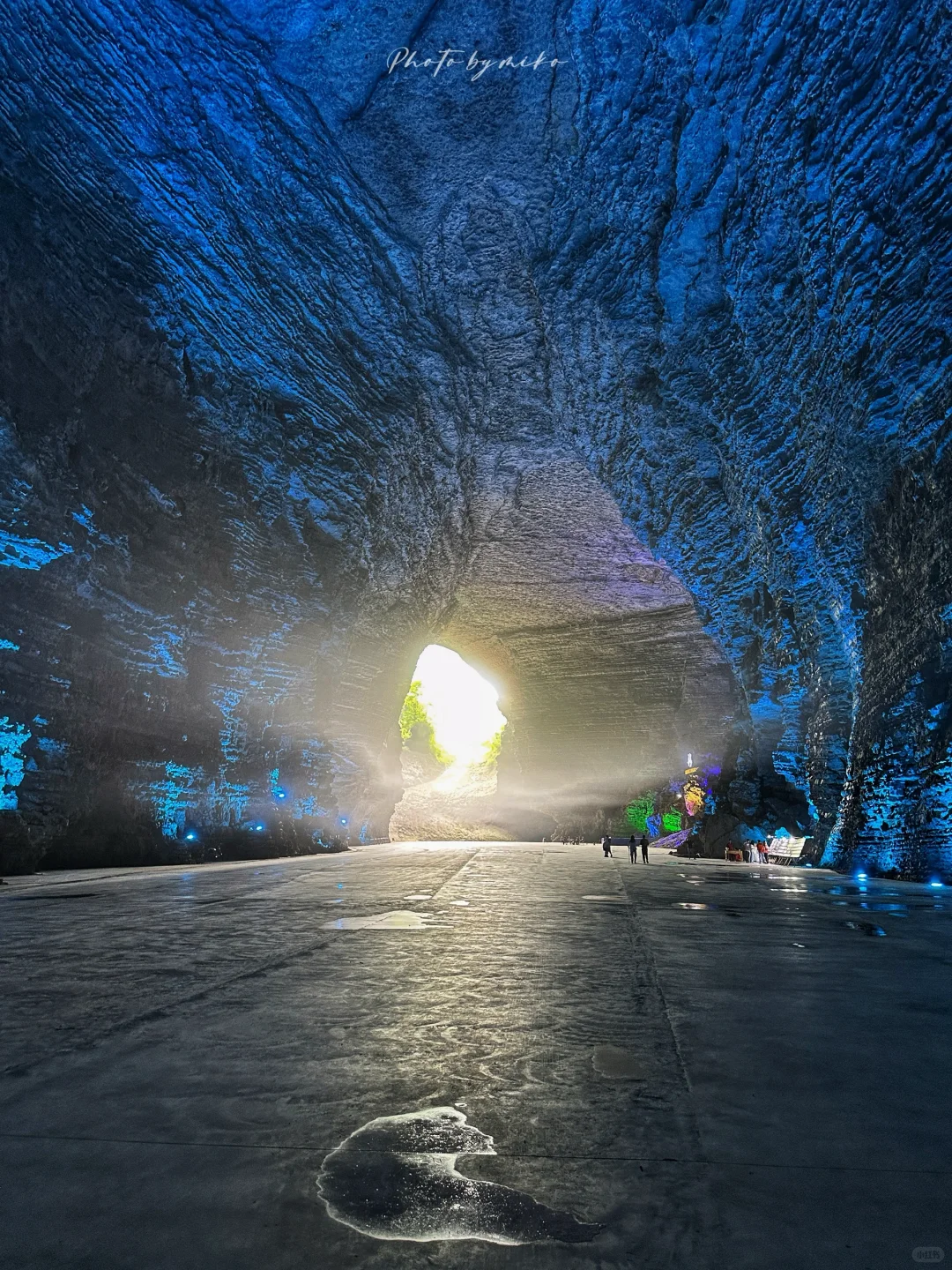 藏在山里的蓝洞，太美了(^-^)