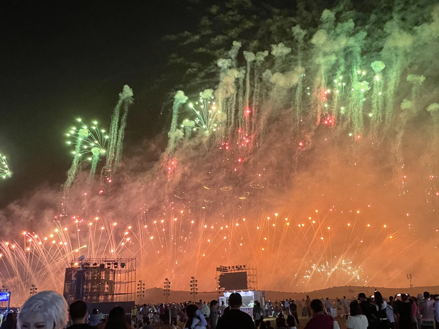 沙坡头花火大会｜该怎么形容这种惊艳