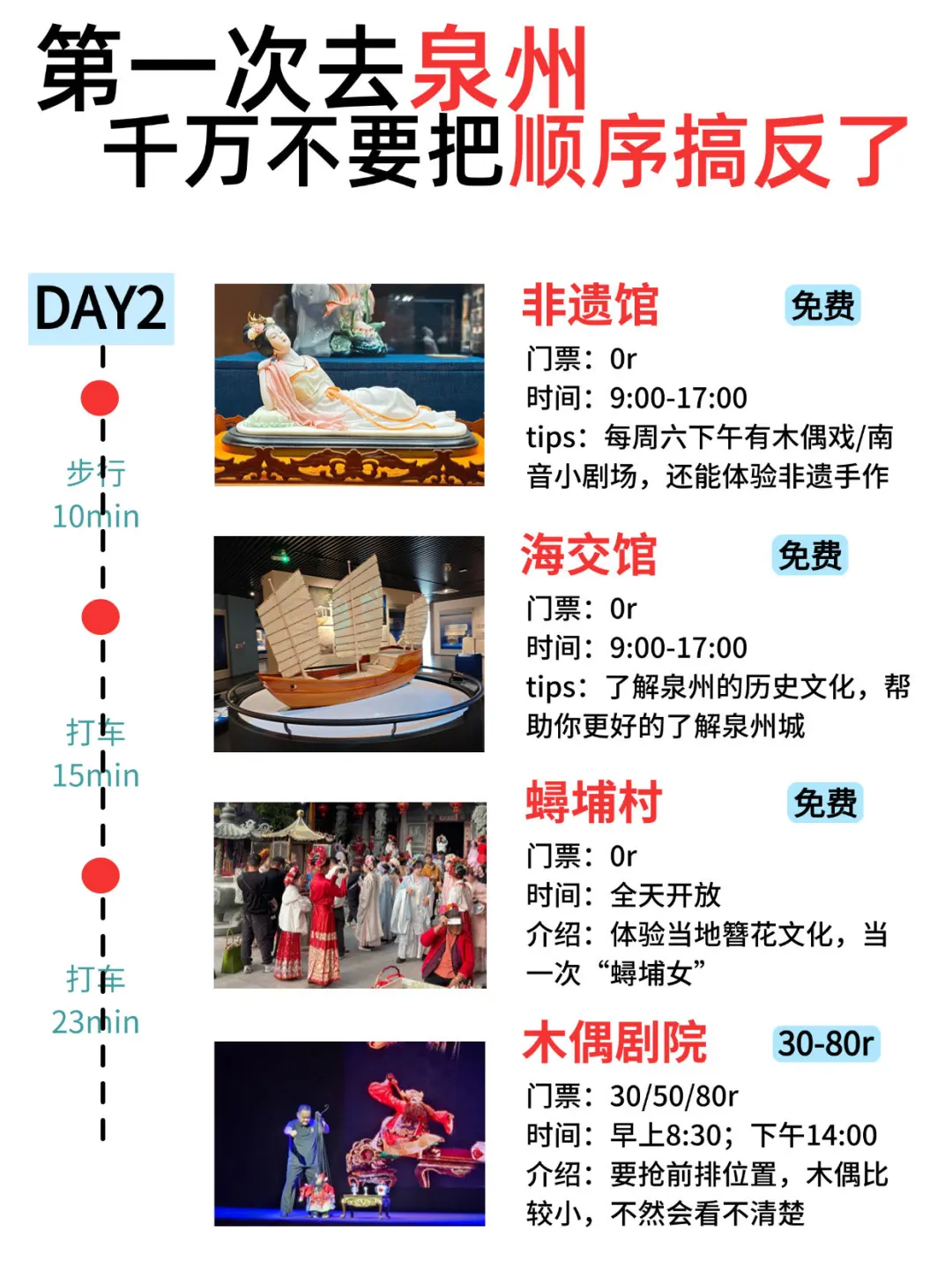 泉州已打卡｜总结了3天2夜不绕路玩法