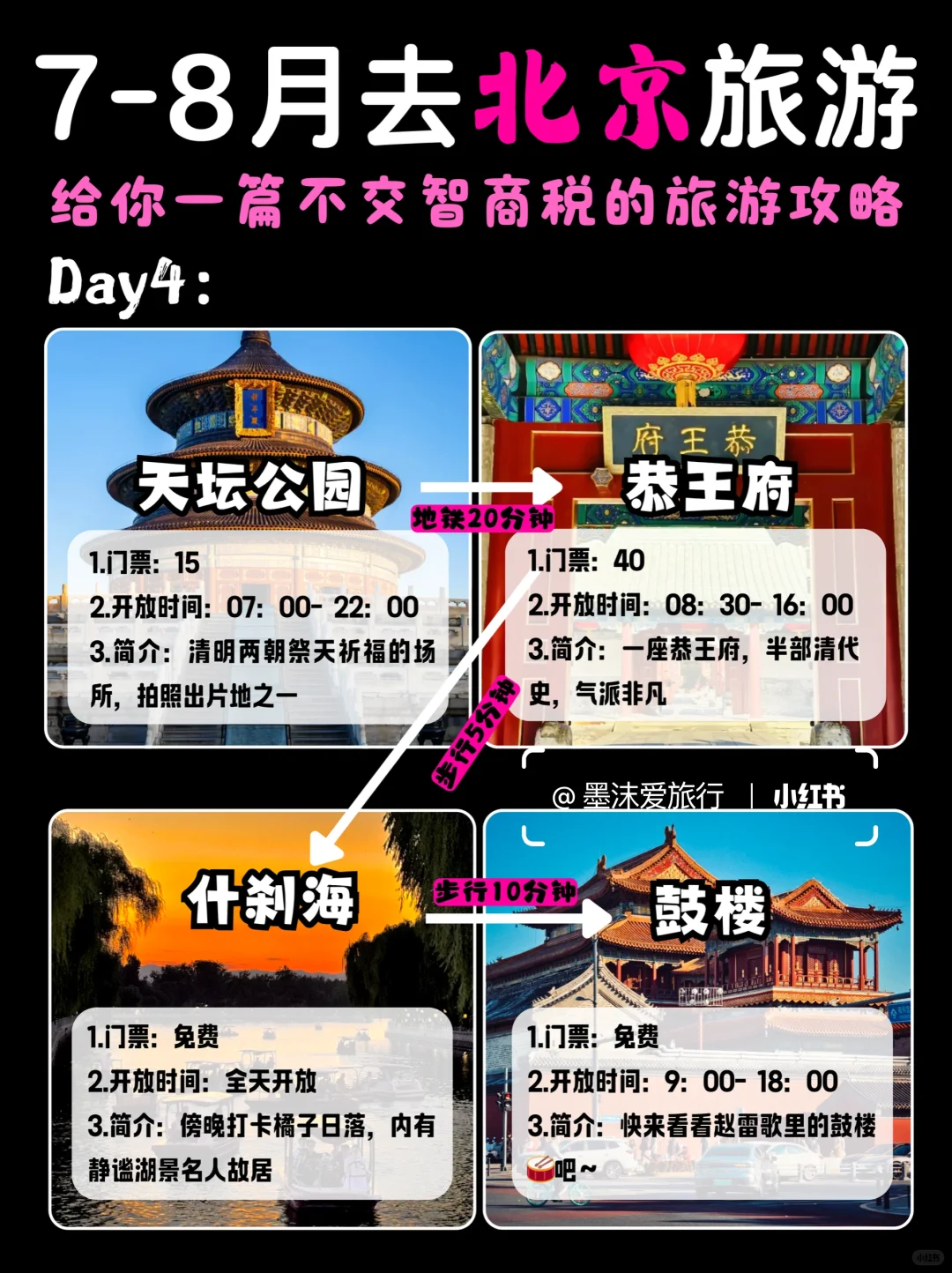 7-8月北京旅游攻略，五天路线不要在搞反了！