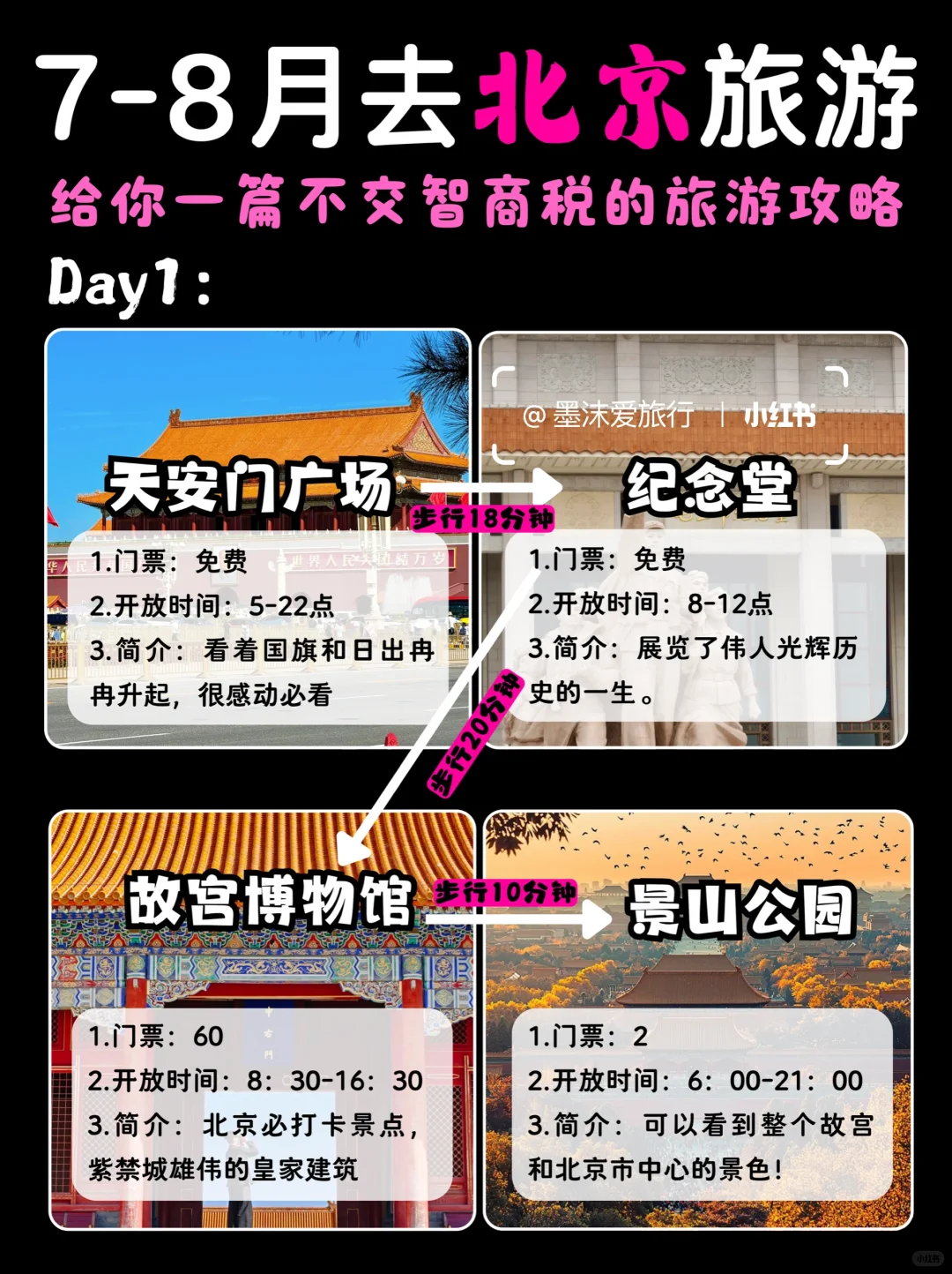 7-8月北京旅游攻略，五天路线不要在搞反了！