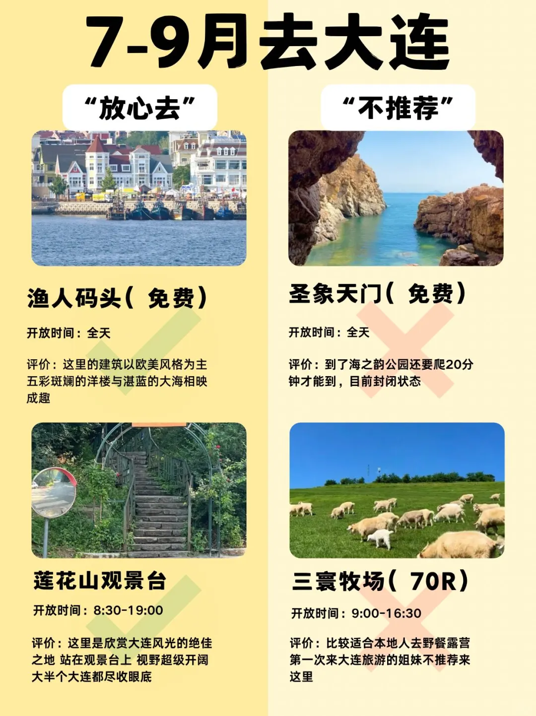 7-9月大连最新攻略，放心去/不推荐