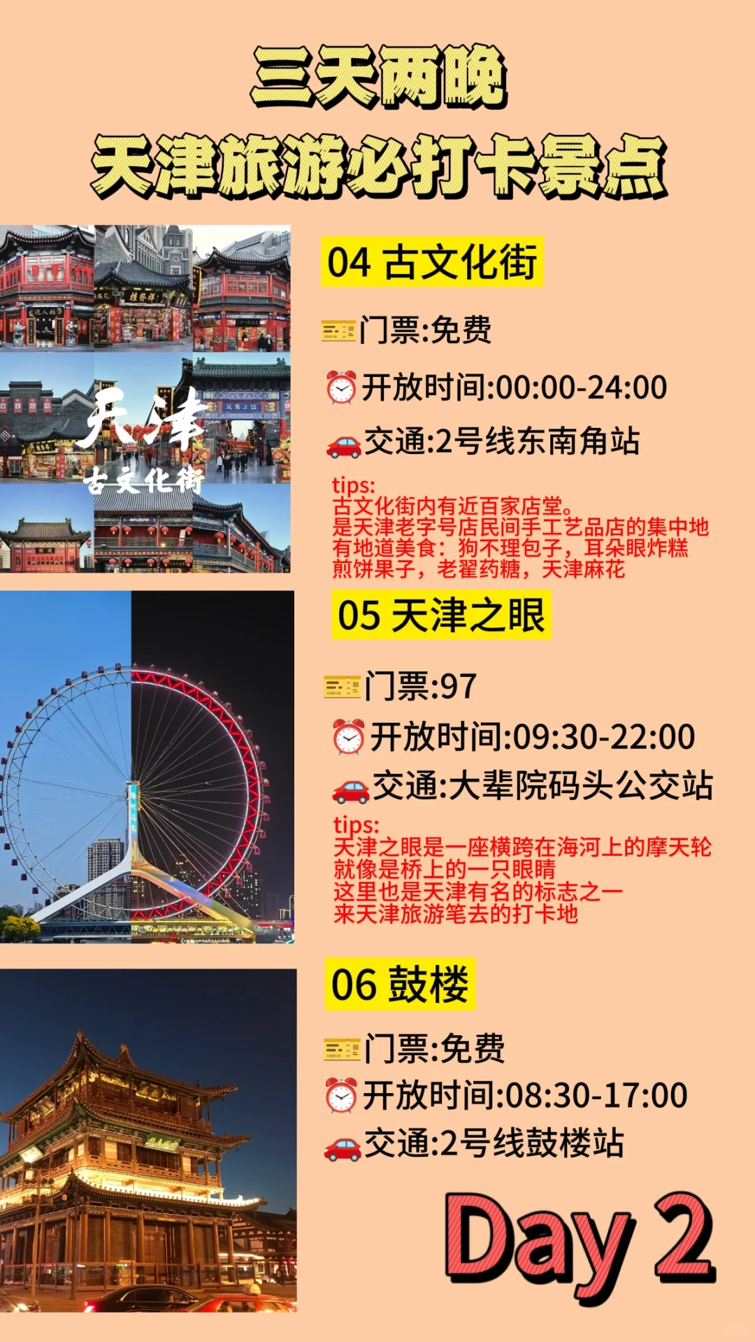 天津city walk📍三天两晚必打卡景点攻略