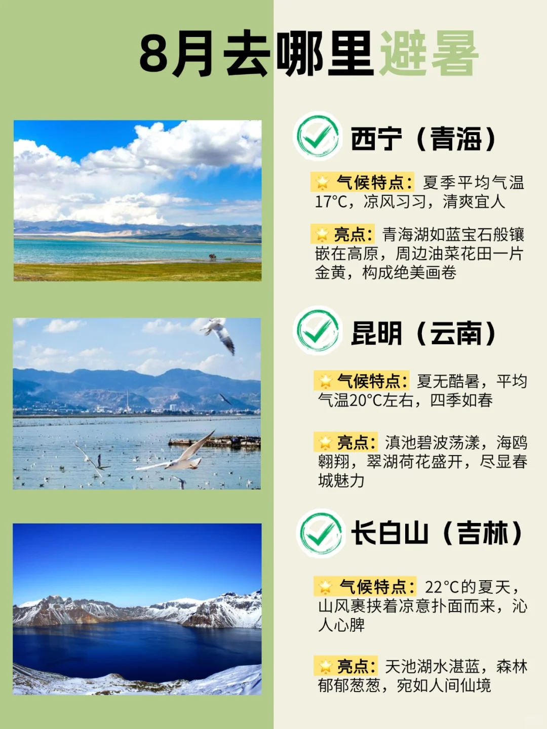 逃离火炉🔥 避暑冲冲冲！