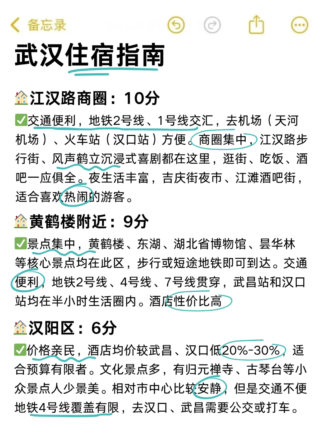 武汉已回，景点打分（仅个人想法❗）