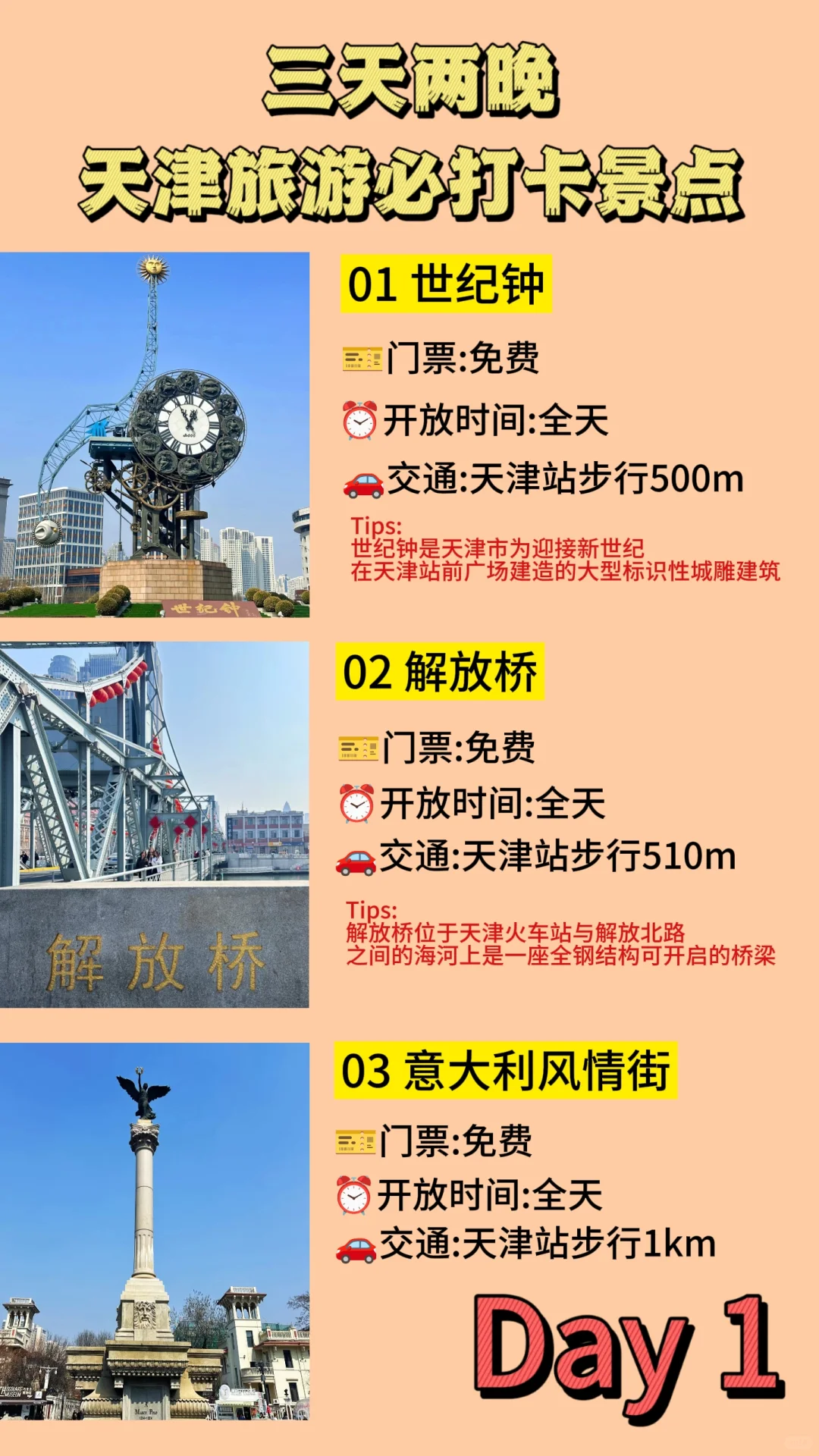 天津city walk📍三天两晚必打卡景点攻略