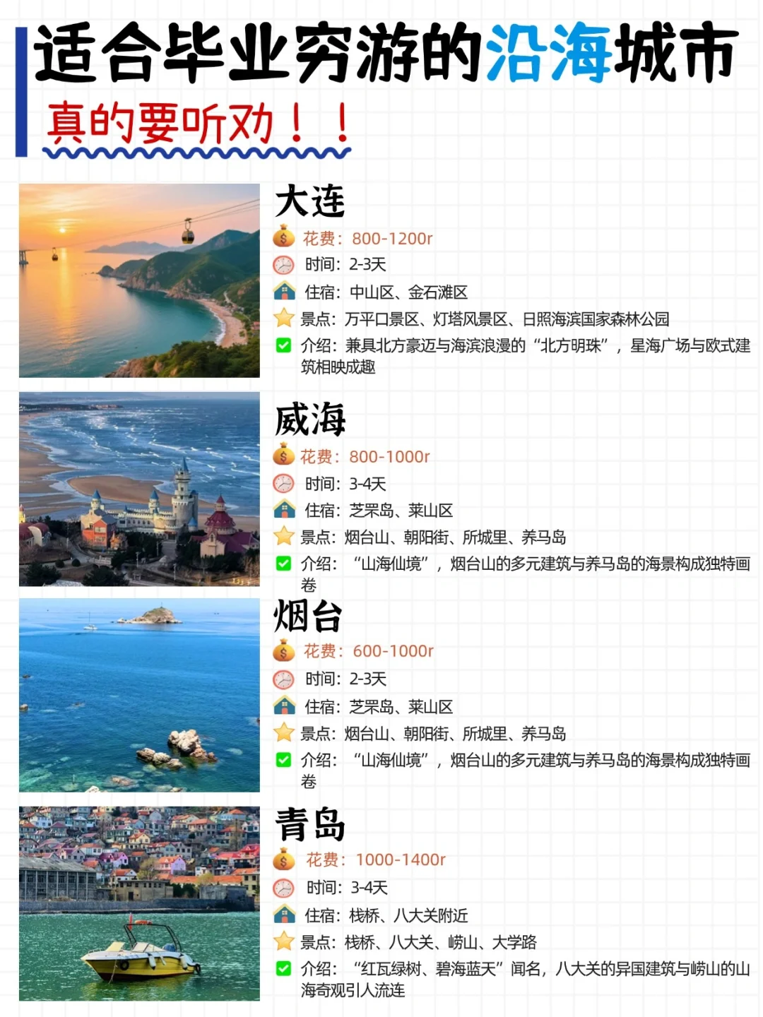 一定要听劝❗穷游沿海城市一定要知道的