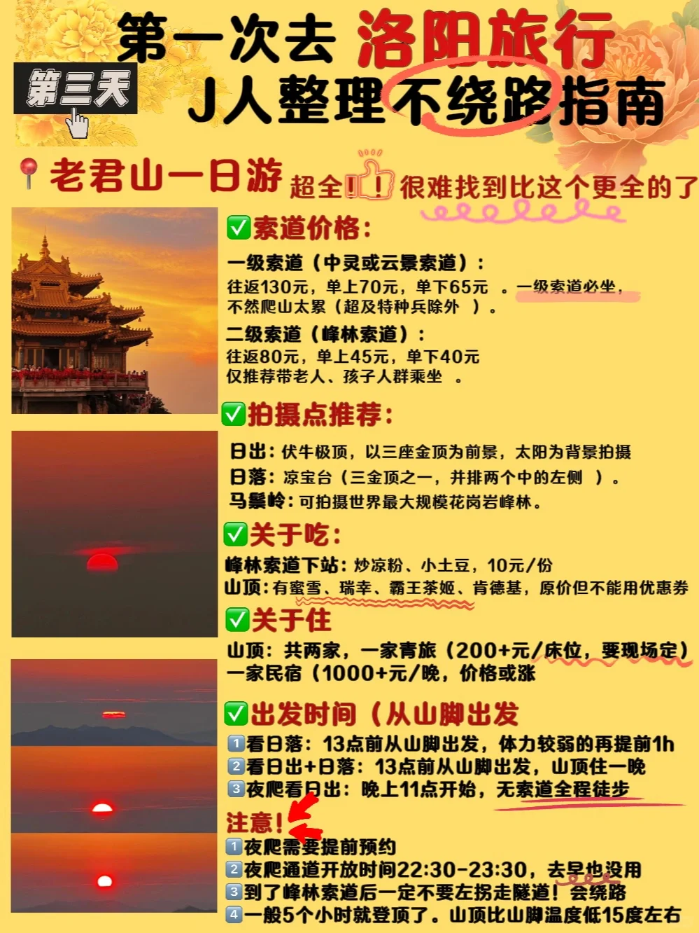 洛阳｜无广版✅超全精华（❗️含老君山全攻略