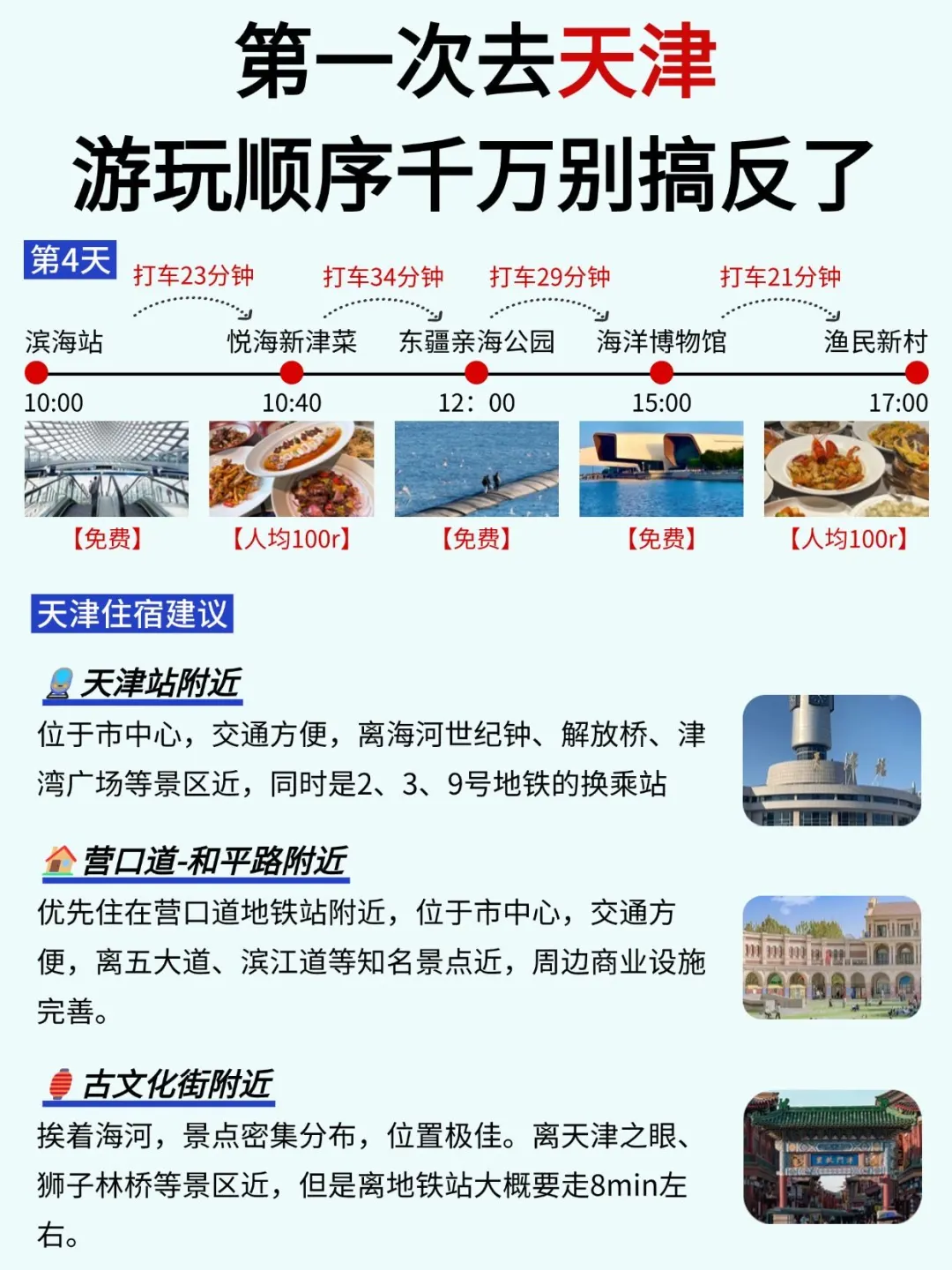 土著熬夜整理天津攻略！游玩顺序别搞反了！