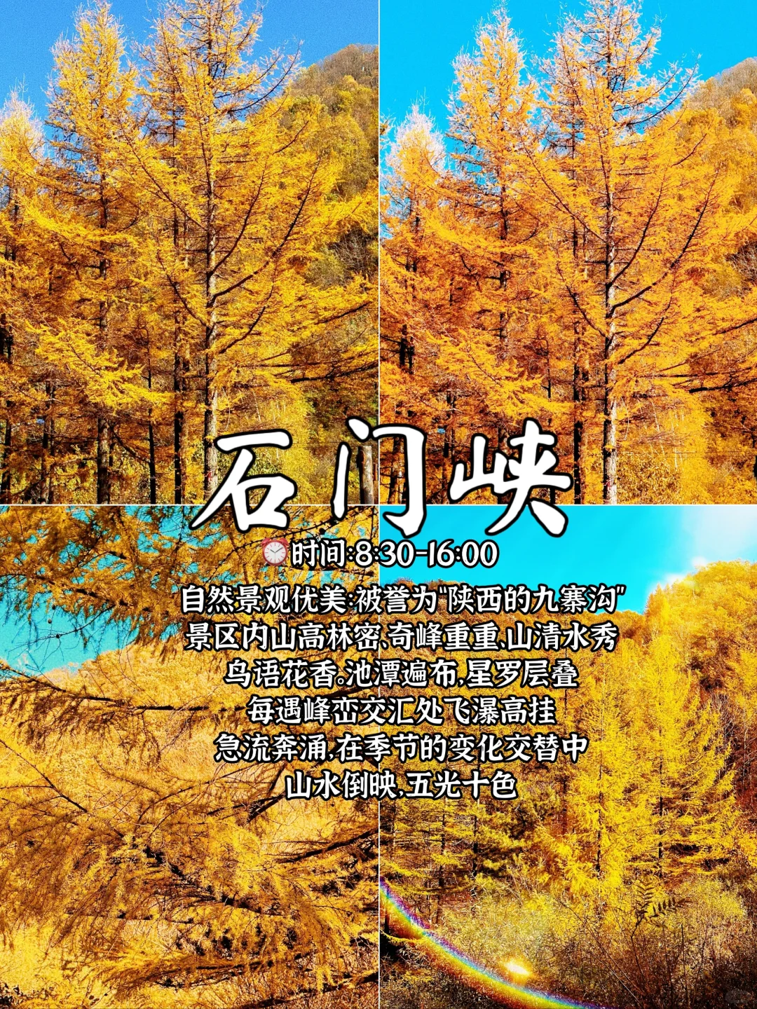 西安周边8个自然风景宝藏地方推荐🔥