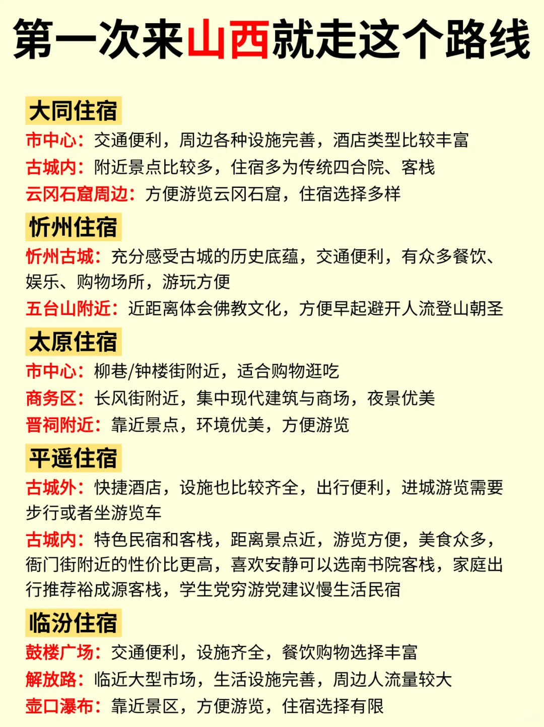 第一次来山西旅游的宝子，这篇攻略必看！