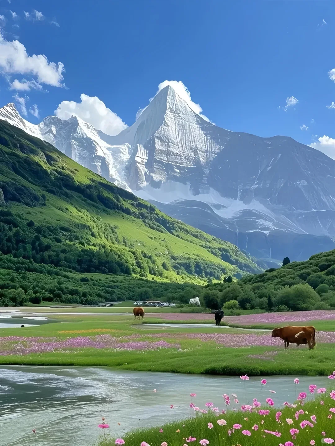 夏天22°C的川西，真的比瑞士还震撼！