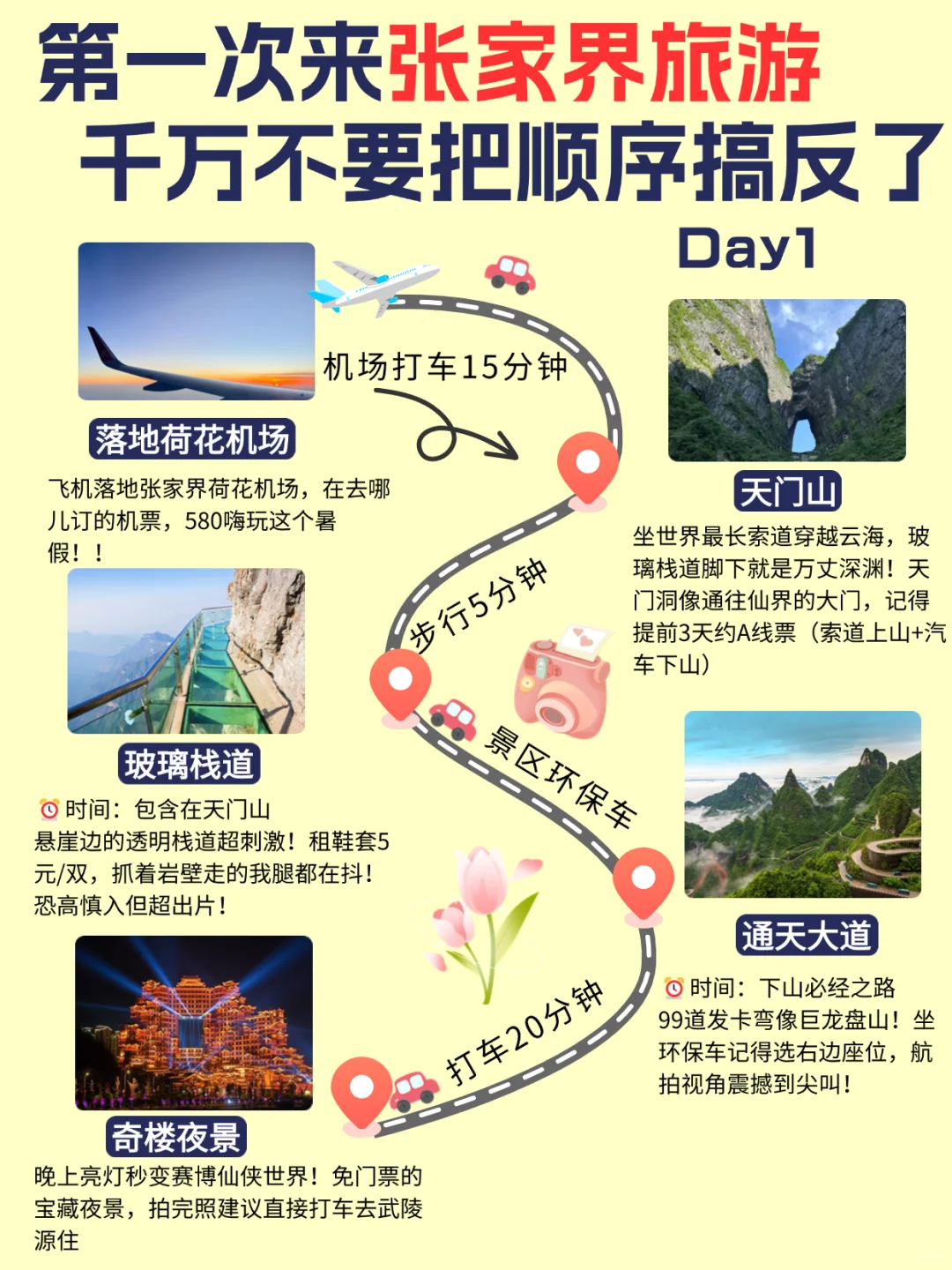 🔥张家界机票攻略！9大必玩景点📌