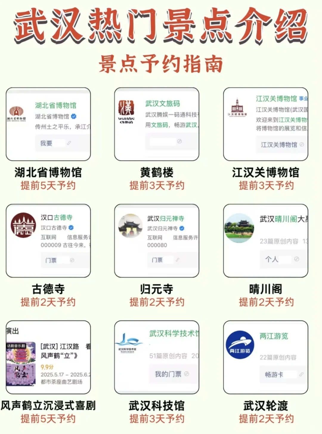 假如武汉景点有段位！