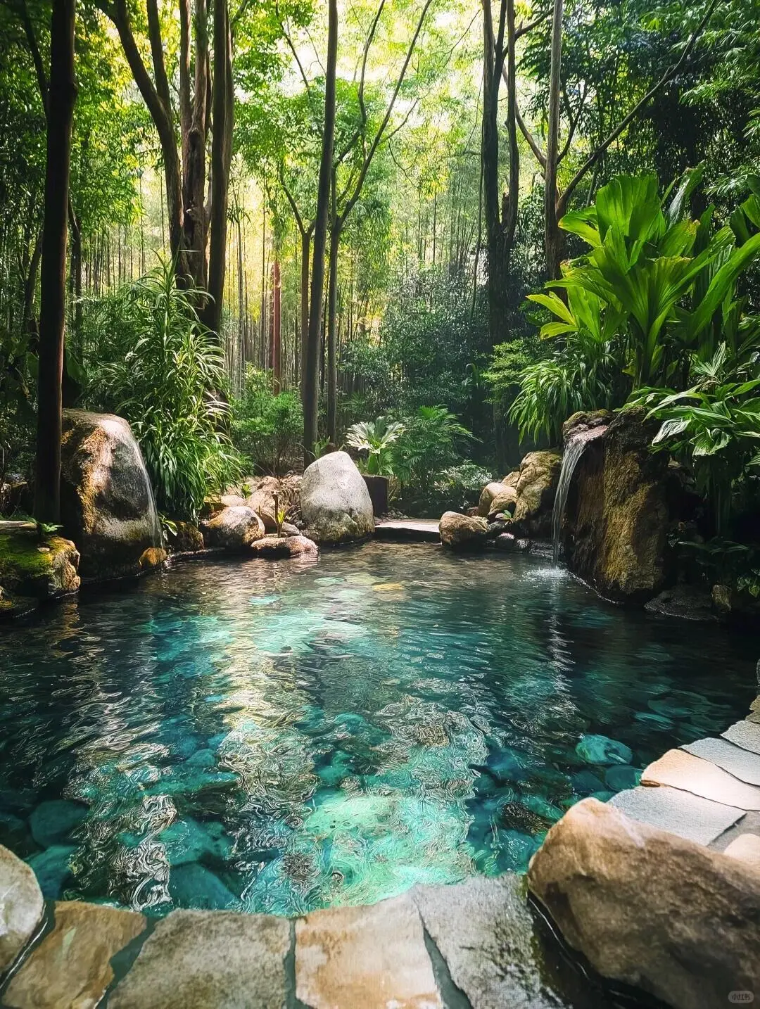 带儿子去了腾冲，这森林温泉比泰国还震撼！