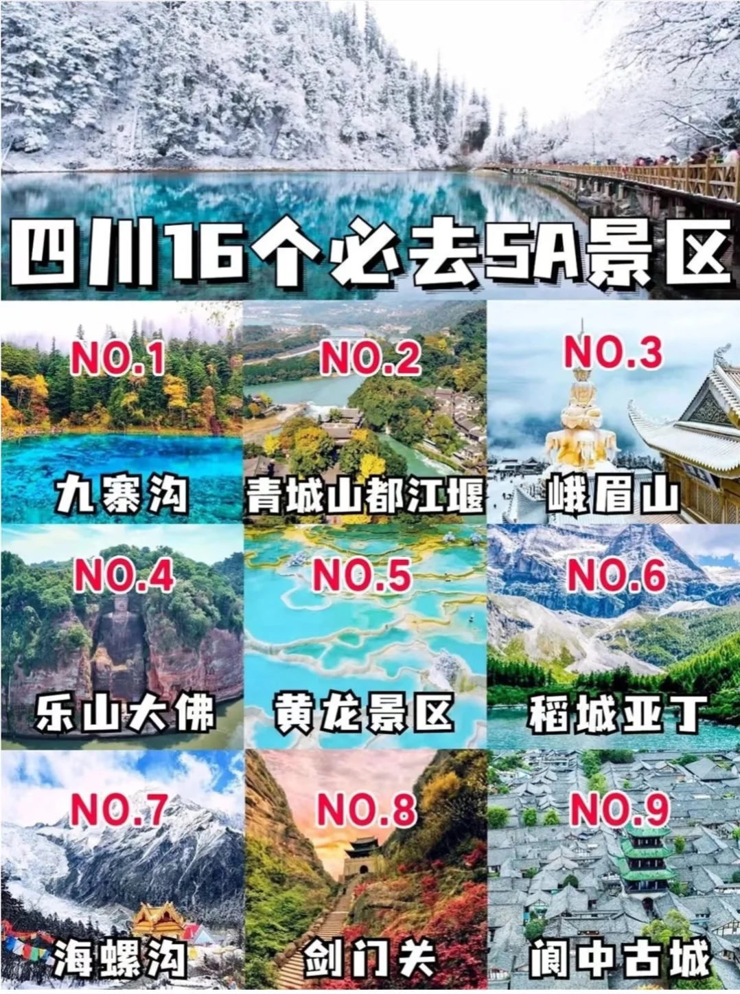 ⛰️四川旅游，看这一篇就够啦🌸🍃🀄️🐻四