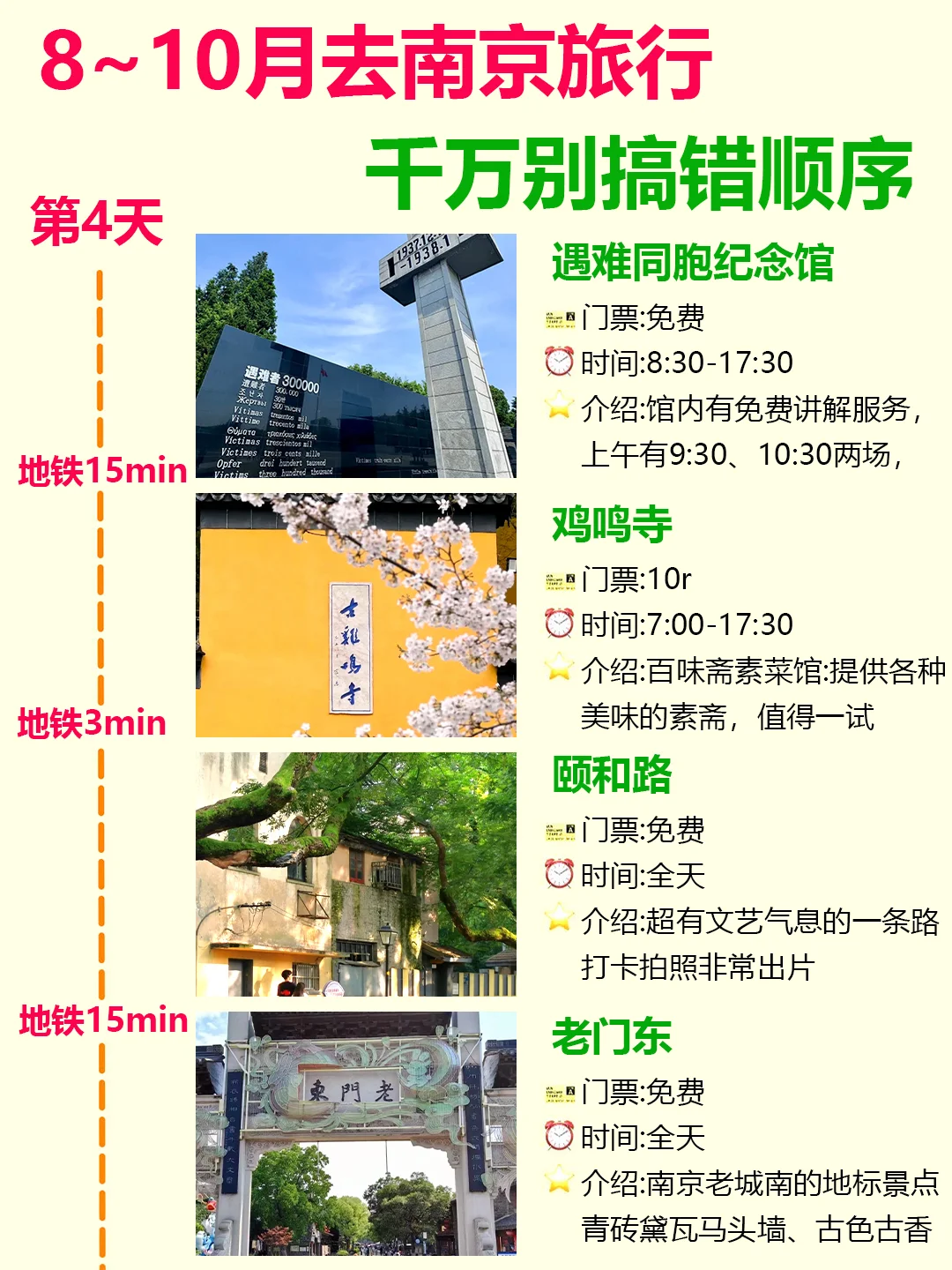 8-9月南京旅游❗南京懒人版行程规划快看✨
