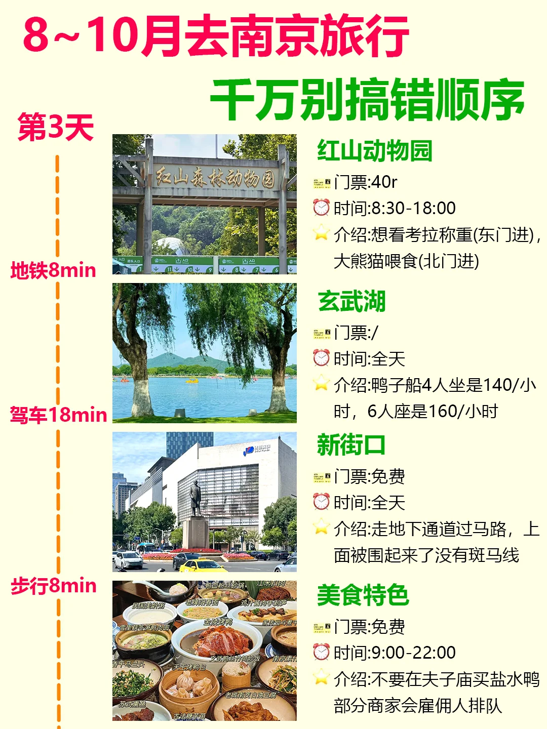 8-9月南京旅游❗南京懒人版行程规划快看✨