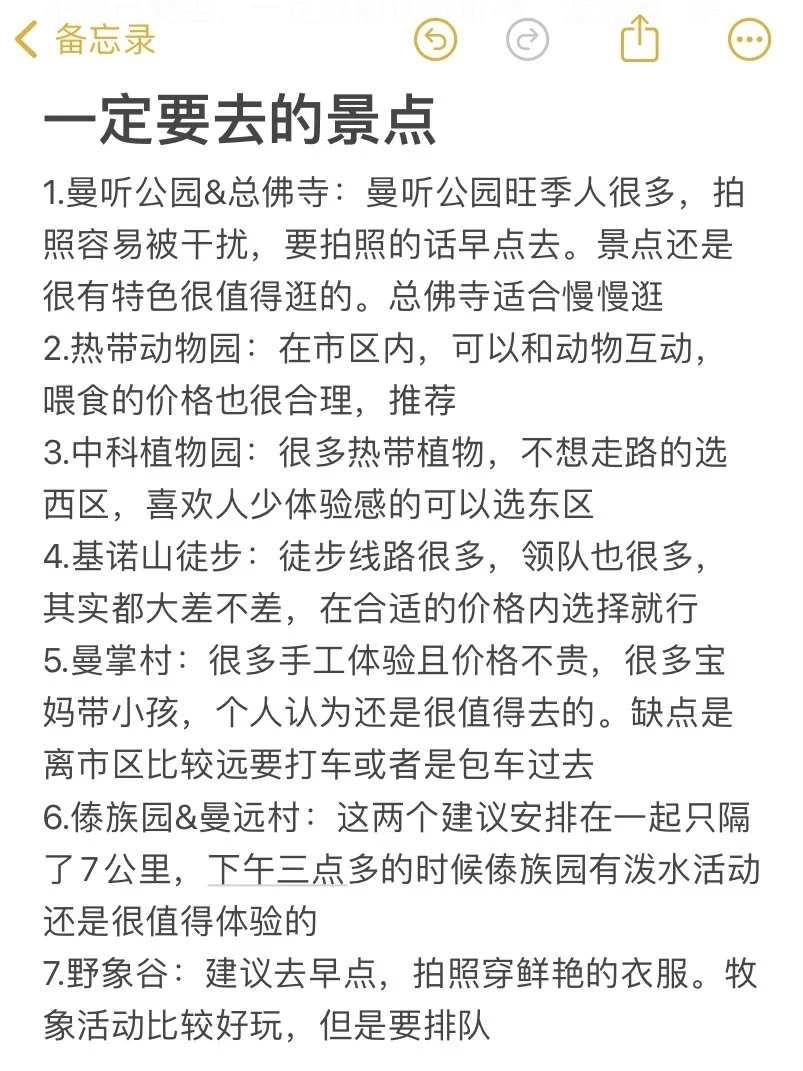 版纳旅游真实锐评（仅个人感受）免踩坑版