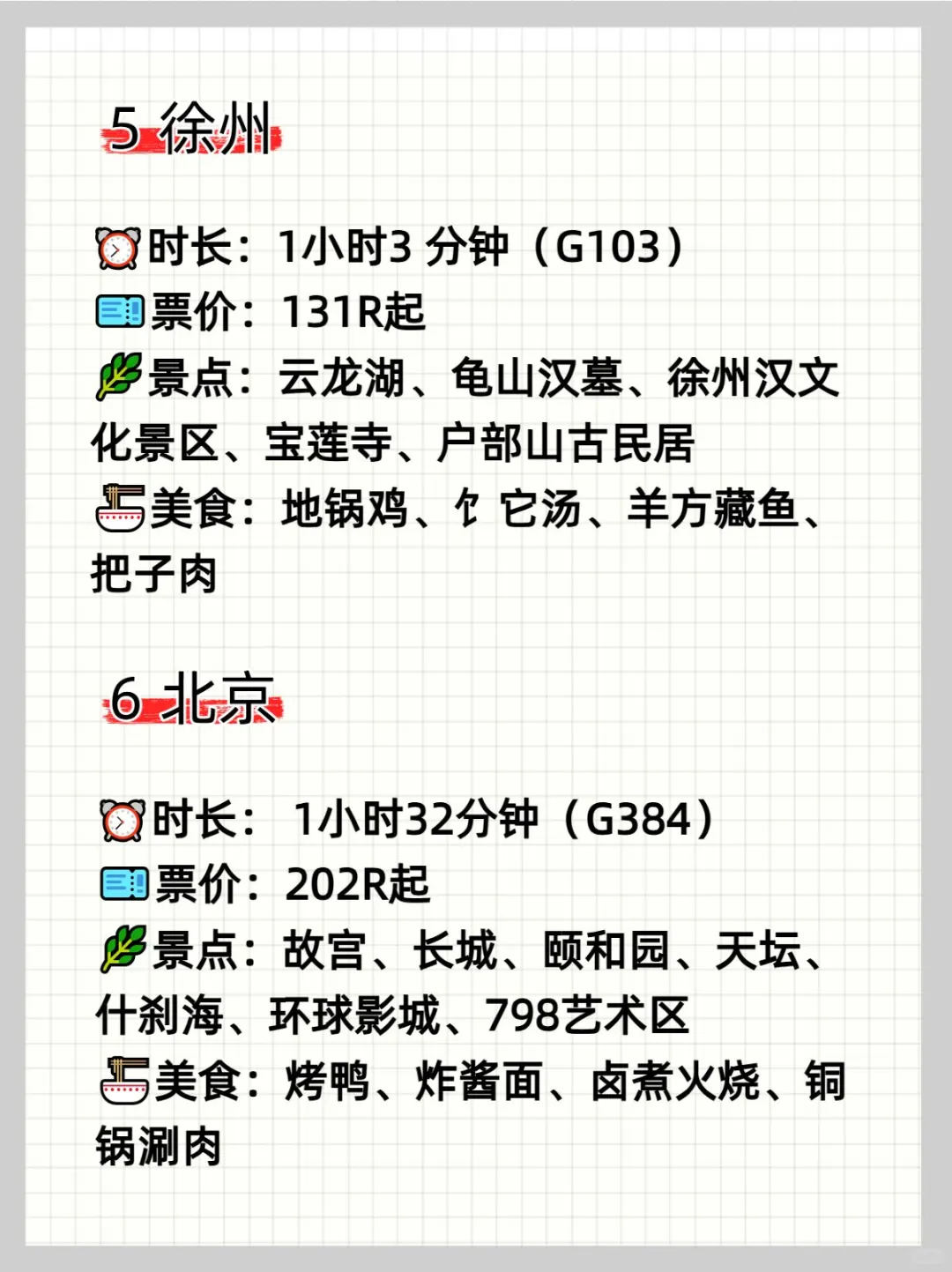 济南❗2h高铁直达的14个旅游城市，码住
