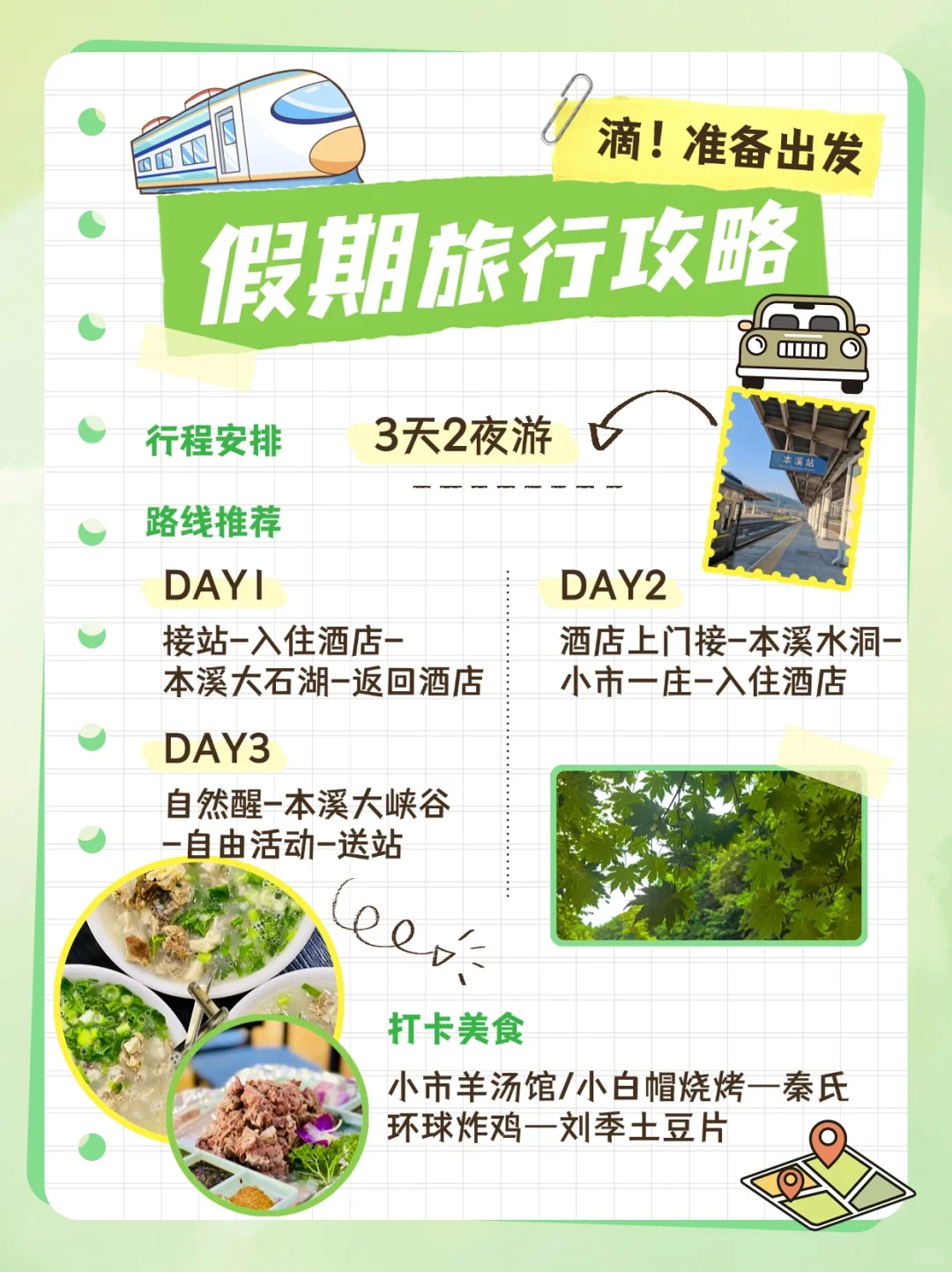 跟着地图游本溪🗺️丨三日游路线精选景点