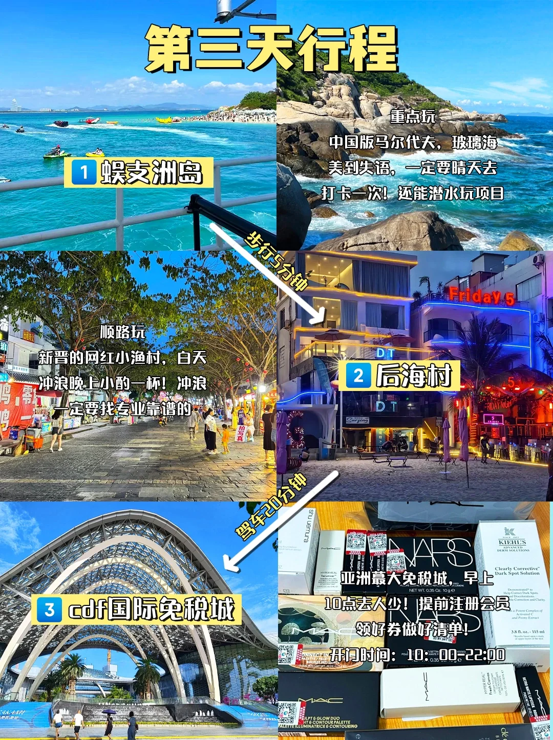 一眼看懂三亚旅游地图！看完就知道怎么玩了