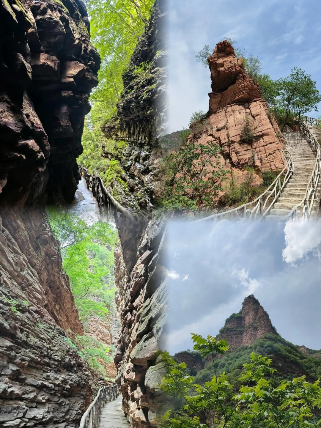 太行山的“小张家界”，24条赤红奇峡藏太行！